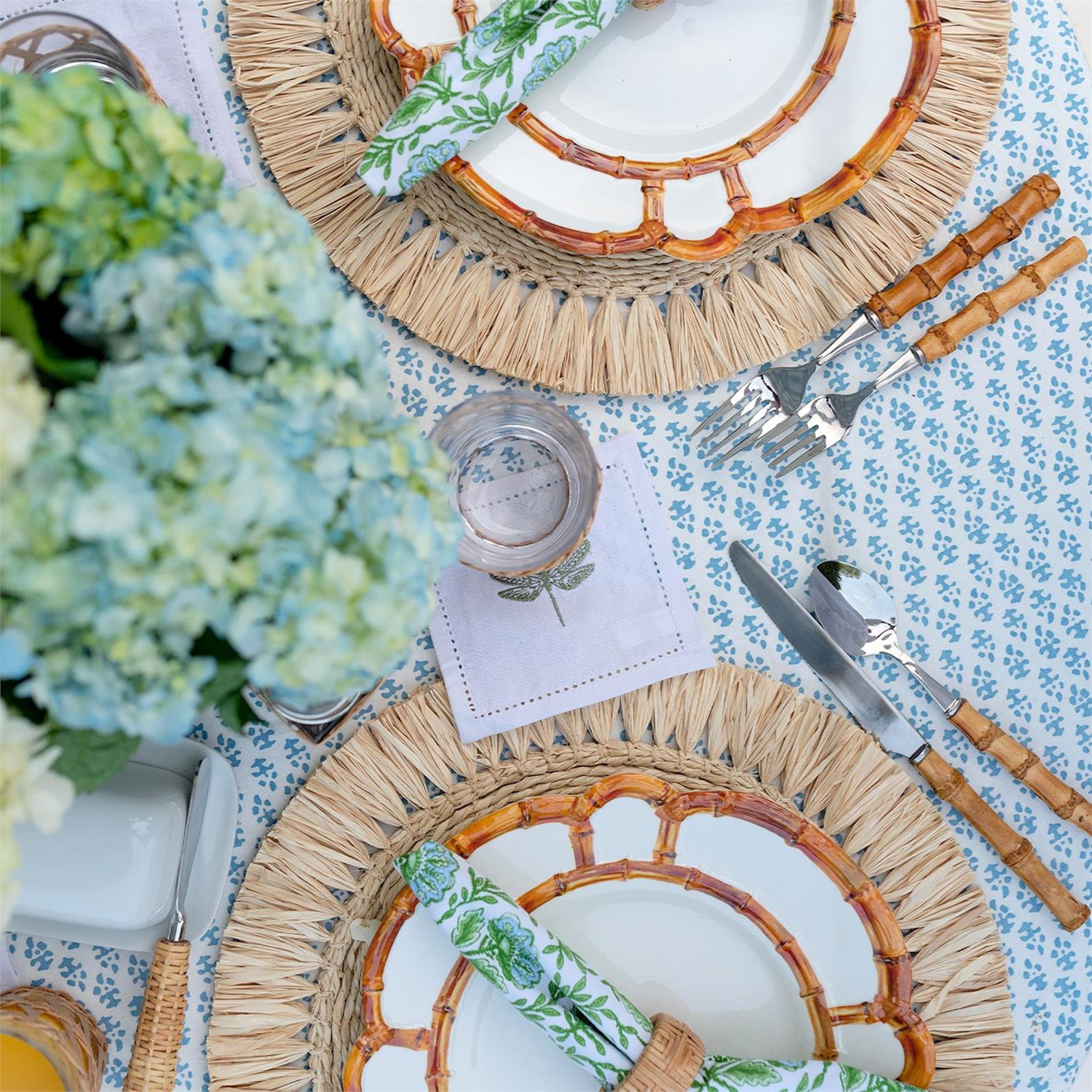 Bamboo Melamine Dinner Plate