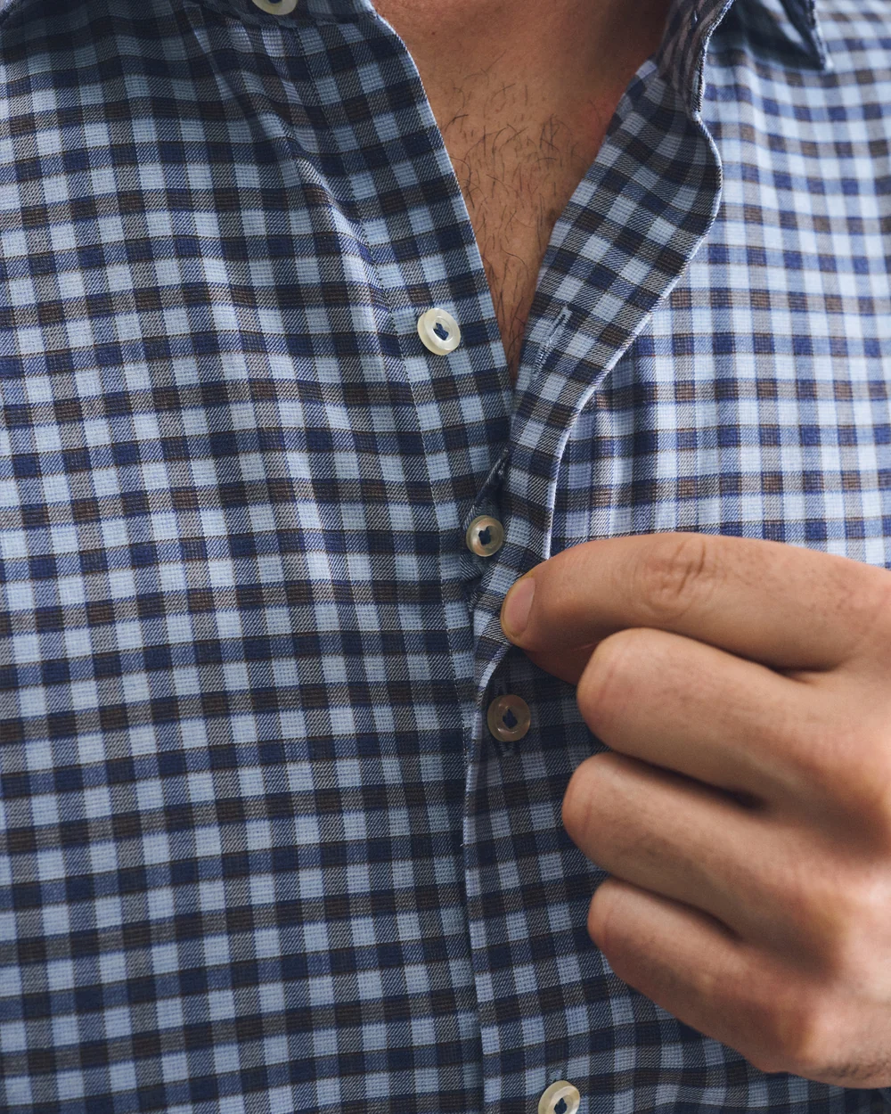 AMALFI GINGHAM Top Shelf Cotton Button Down Shirt