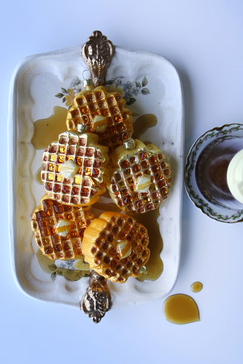 Eggo Waffle Ornament