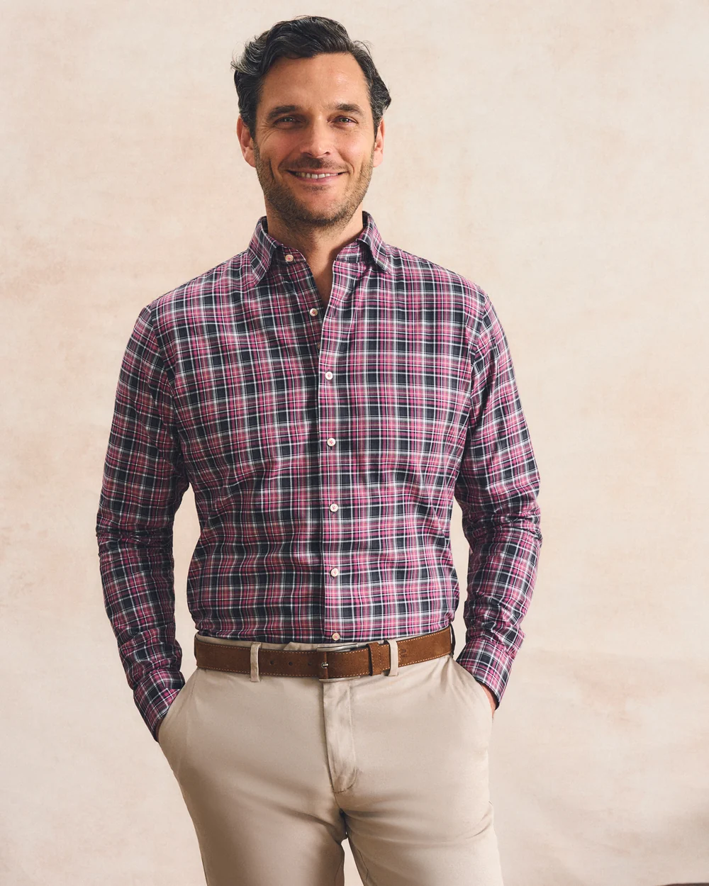 MERCED MULTI CHECK Top Shelf Cotton Button Down Shirt