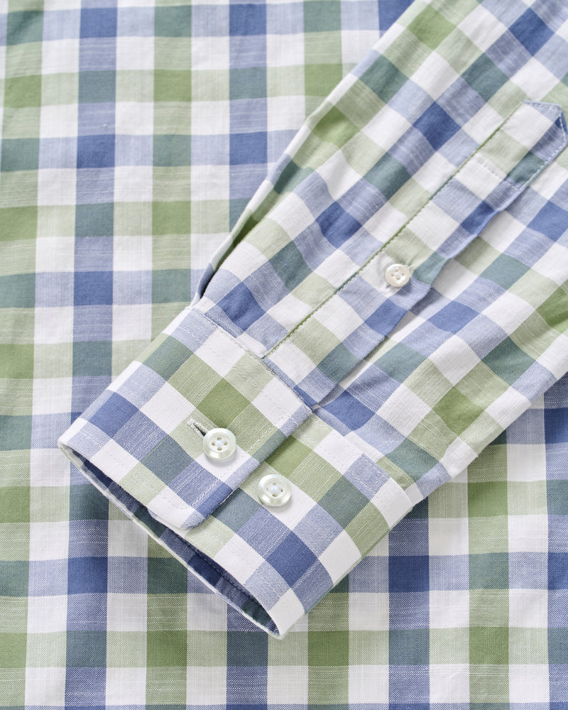 Candlar Check Cotton Button Down Shirt