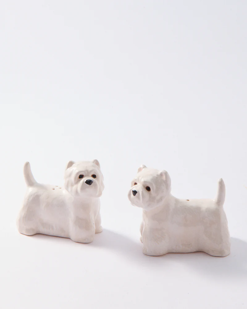 Westie Salt & Pepper Shakers