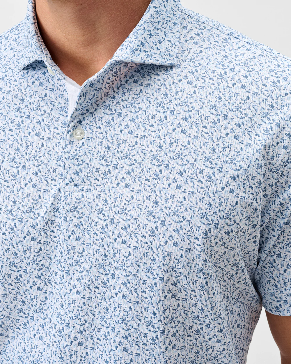 Bloom Neat Performance Mesh Polo