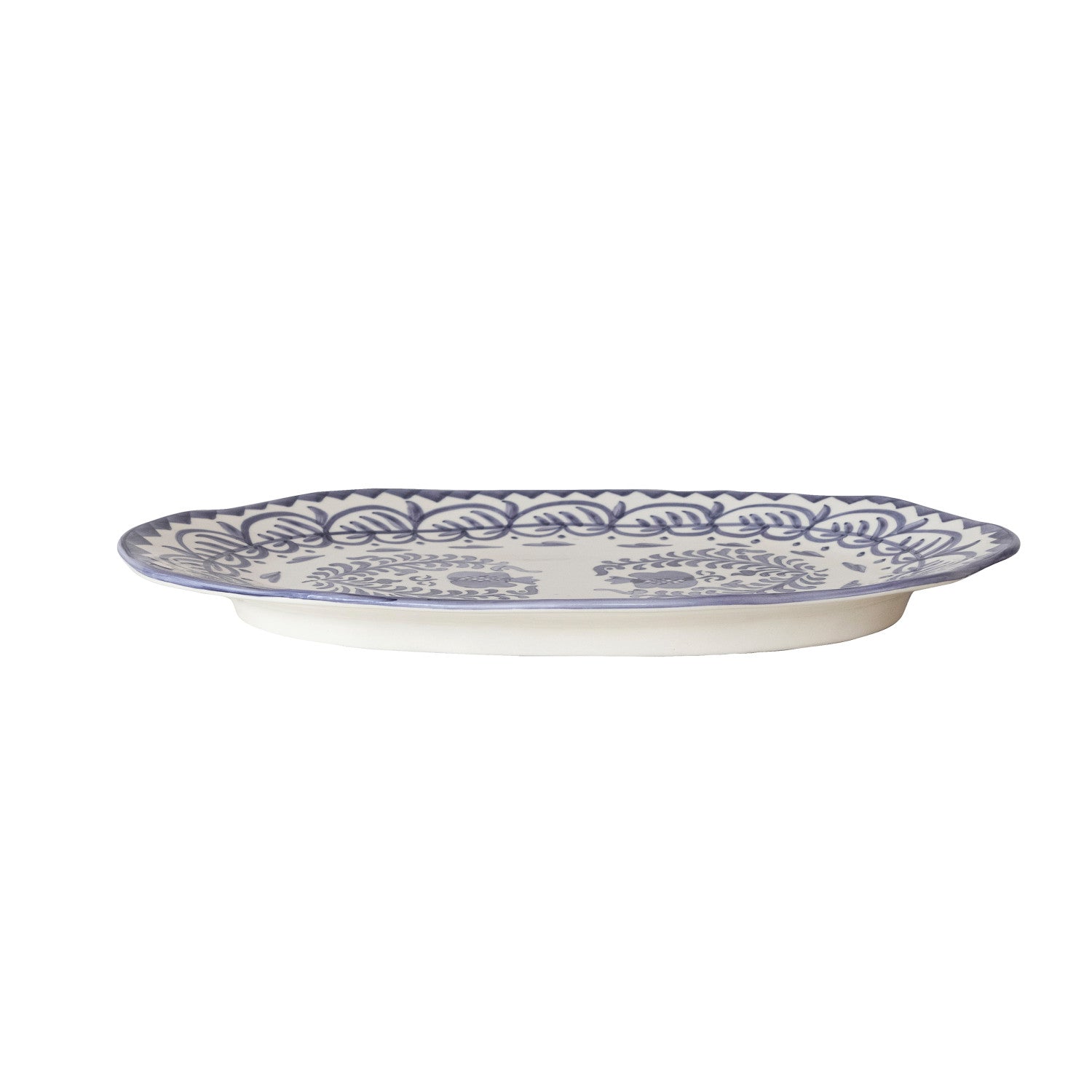 Hand-Painted Stoneware Platter