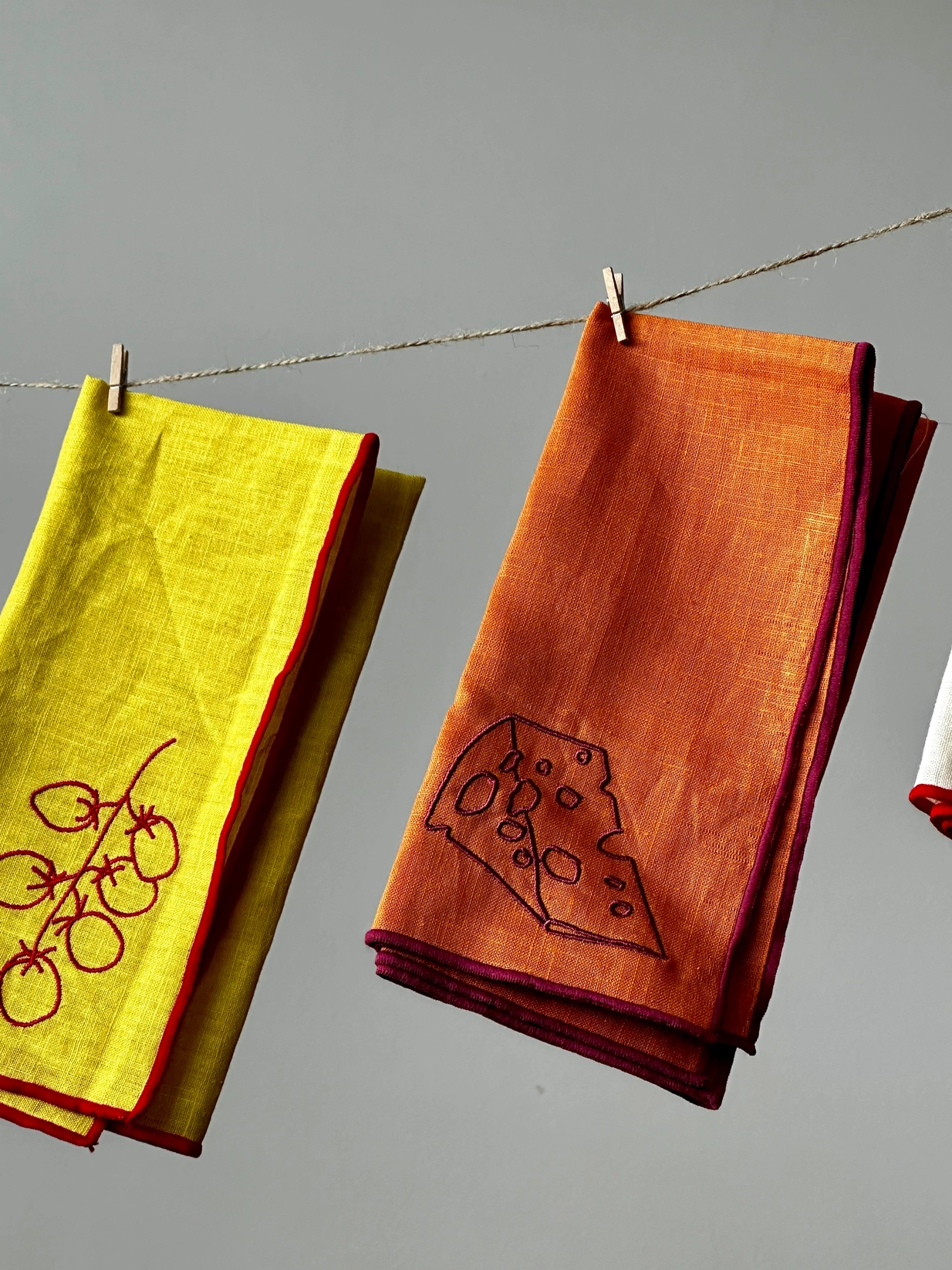 Cheese Napkins - Set of 2