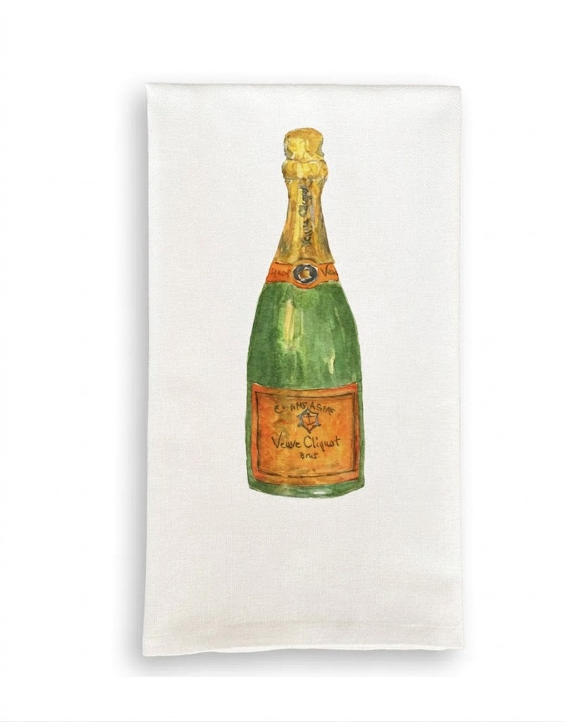 Orange Champagne Dish Towel