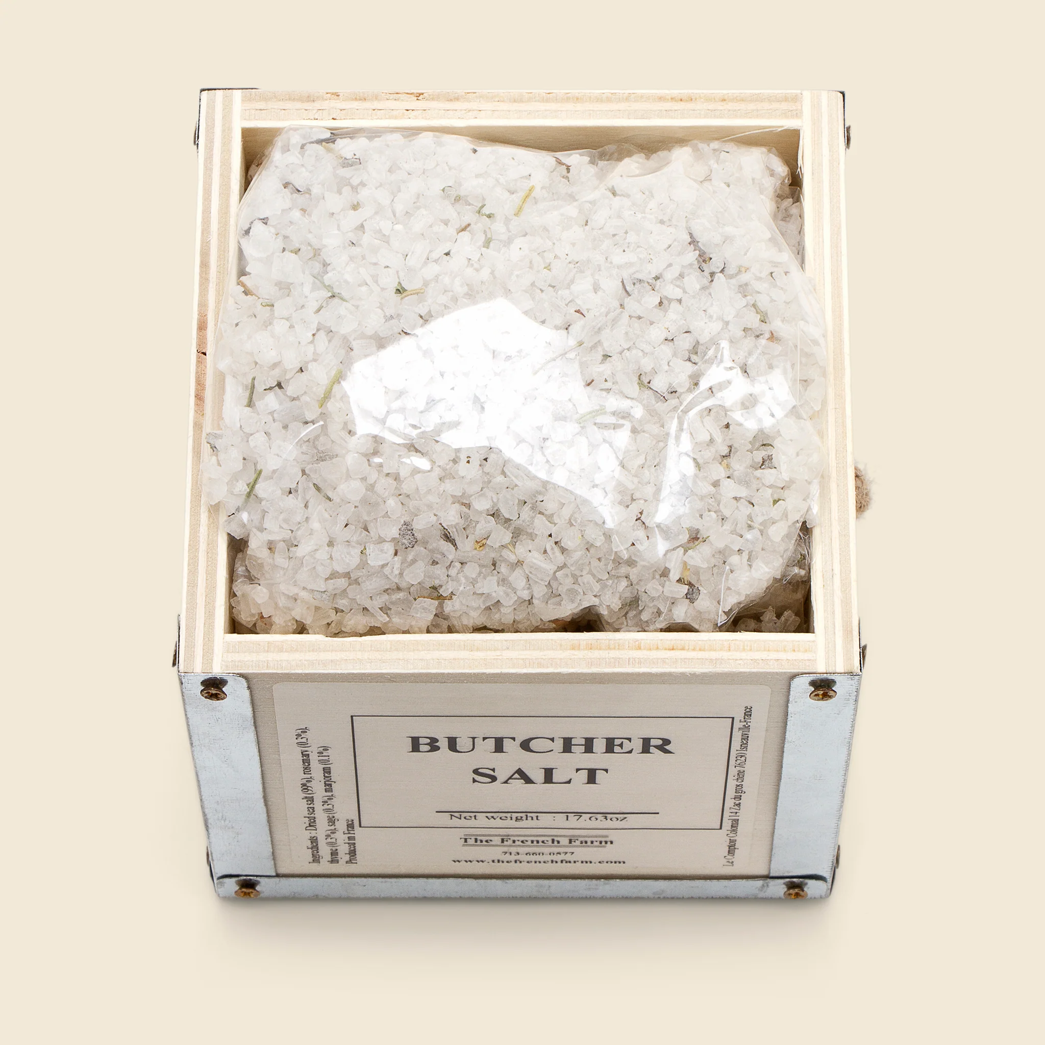 French Farm Collection Butcher Salt Box 17.6oz