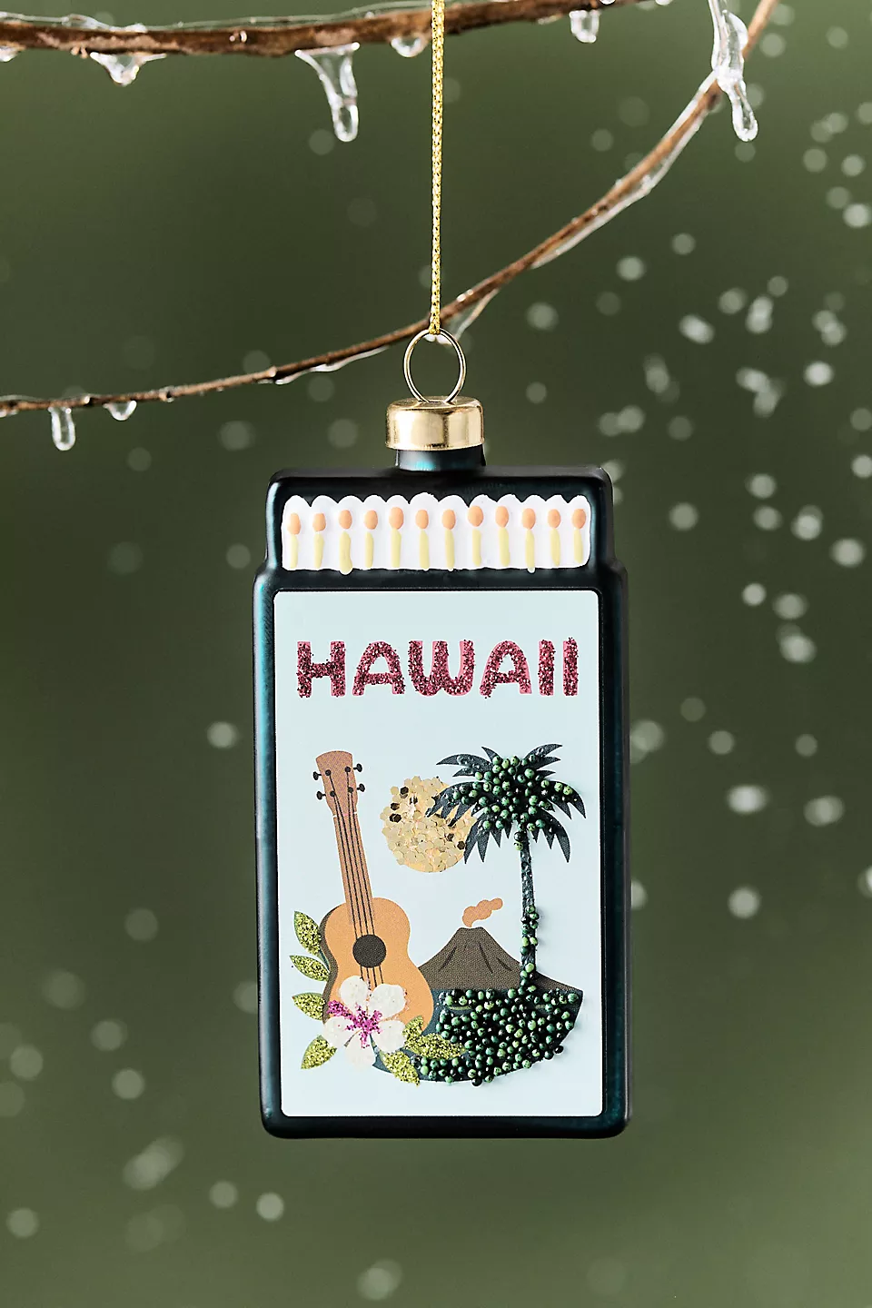Hawaii Matchbook Ornament