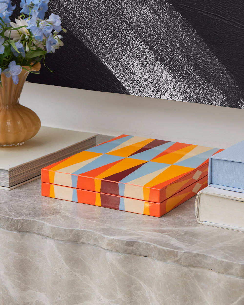 Red Lacquered Backgammon