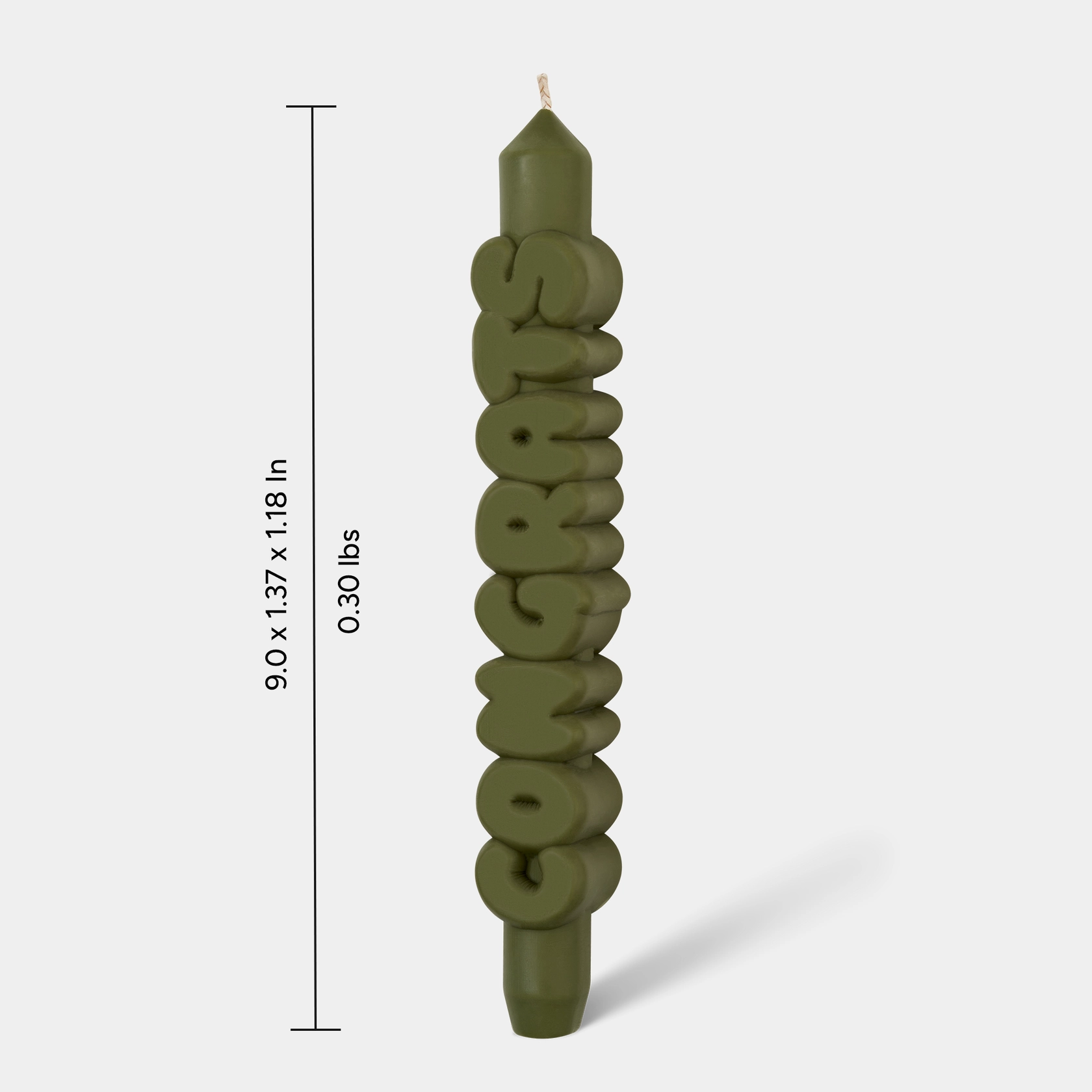 Taper Candle Congrats - Handmade