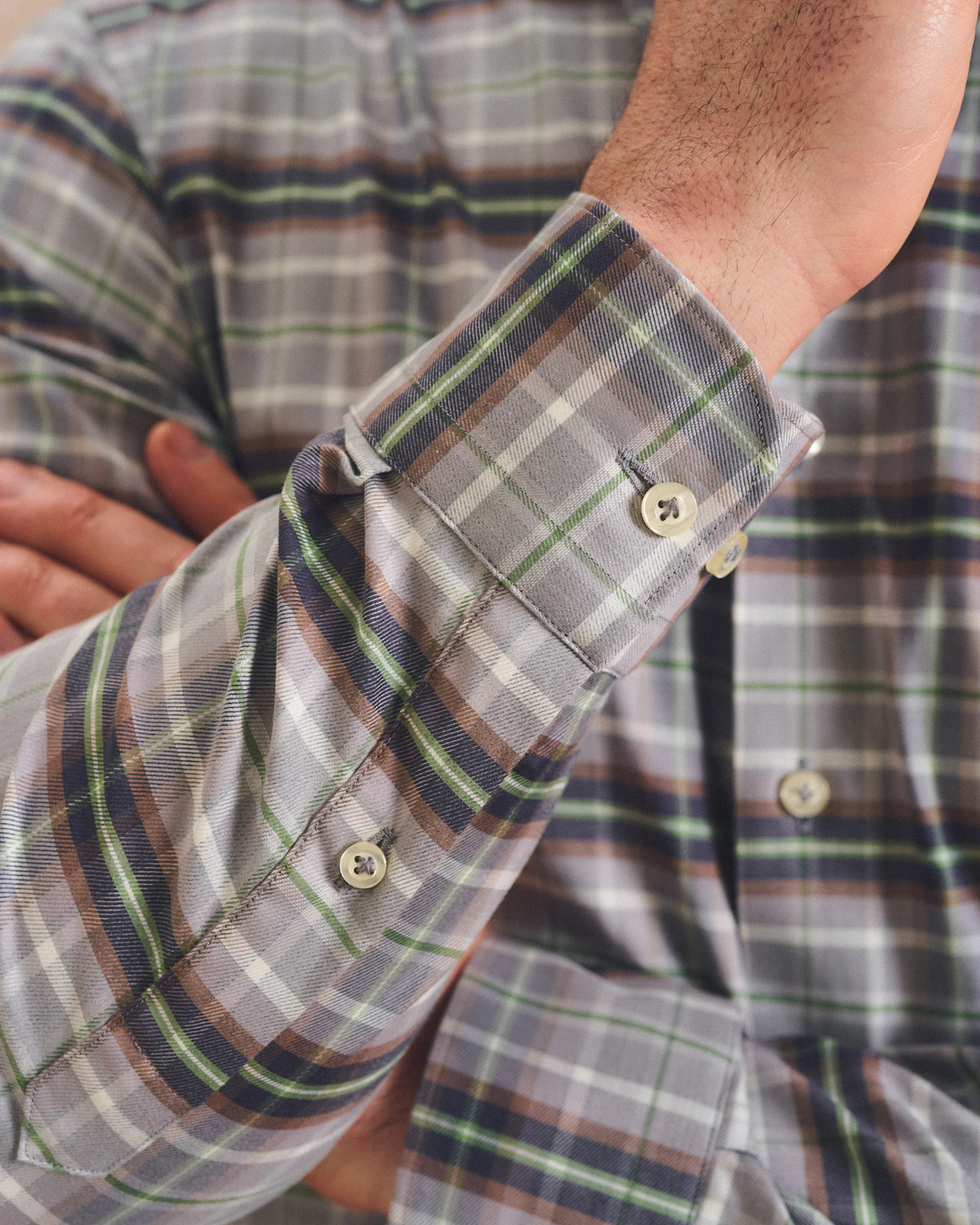 Top Shelf LONE CYPRESS PLAID BUTTON DOWN