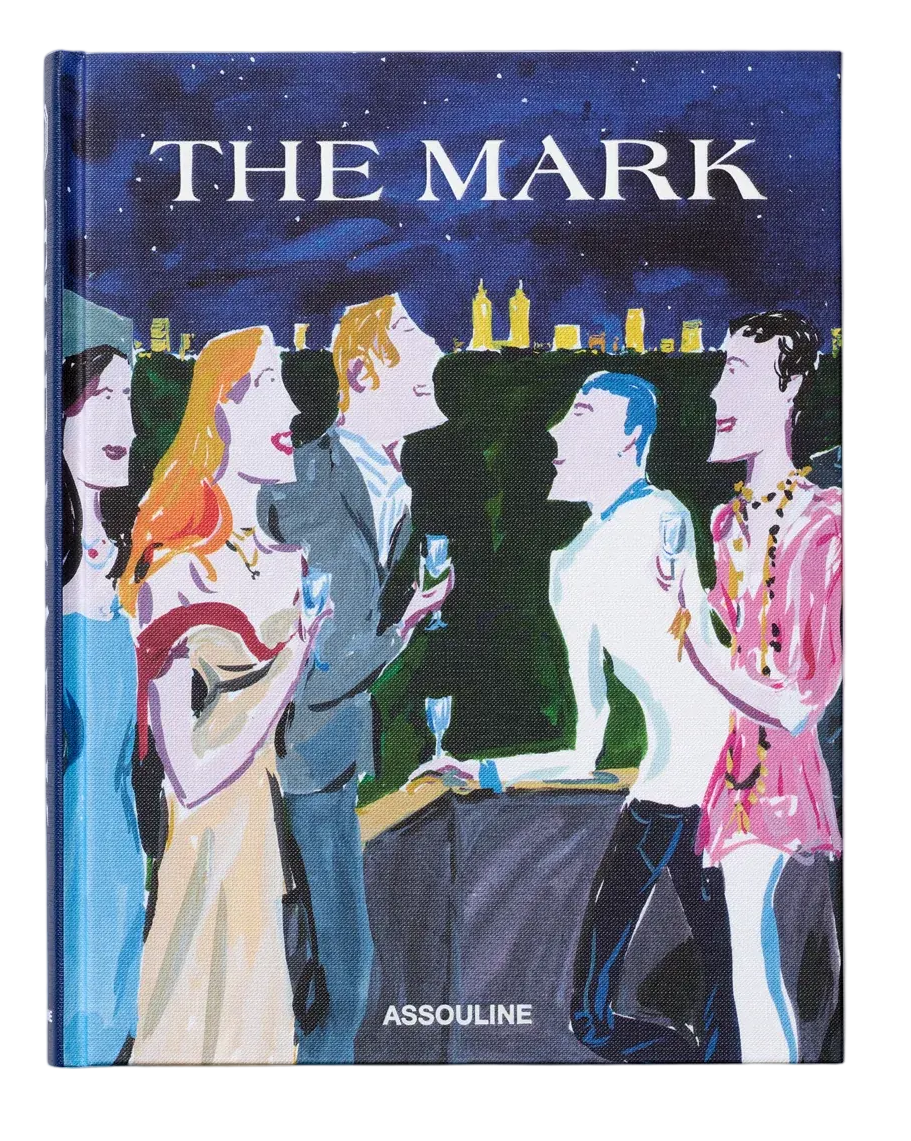 Book titled 'The Mark' with illustrations of people on the cover, published by Assouline.