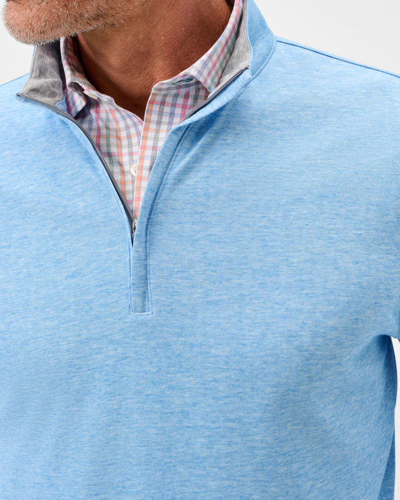 Pircio Dri-Release Heathered 1/4 Zip Pullover