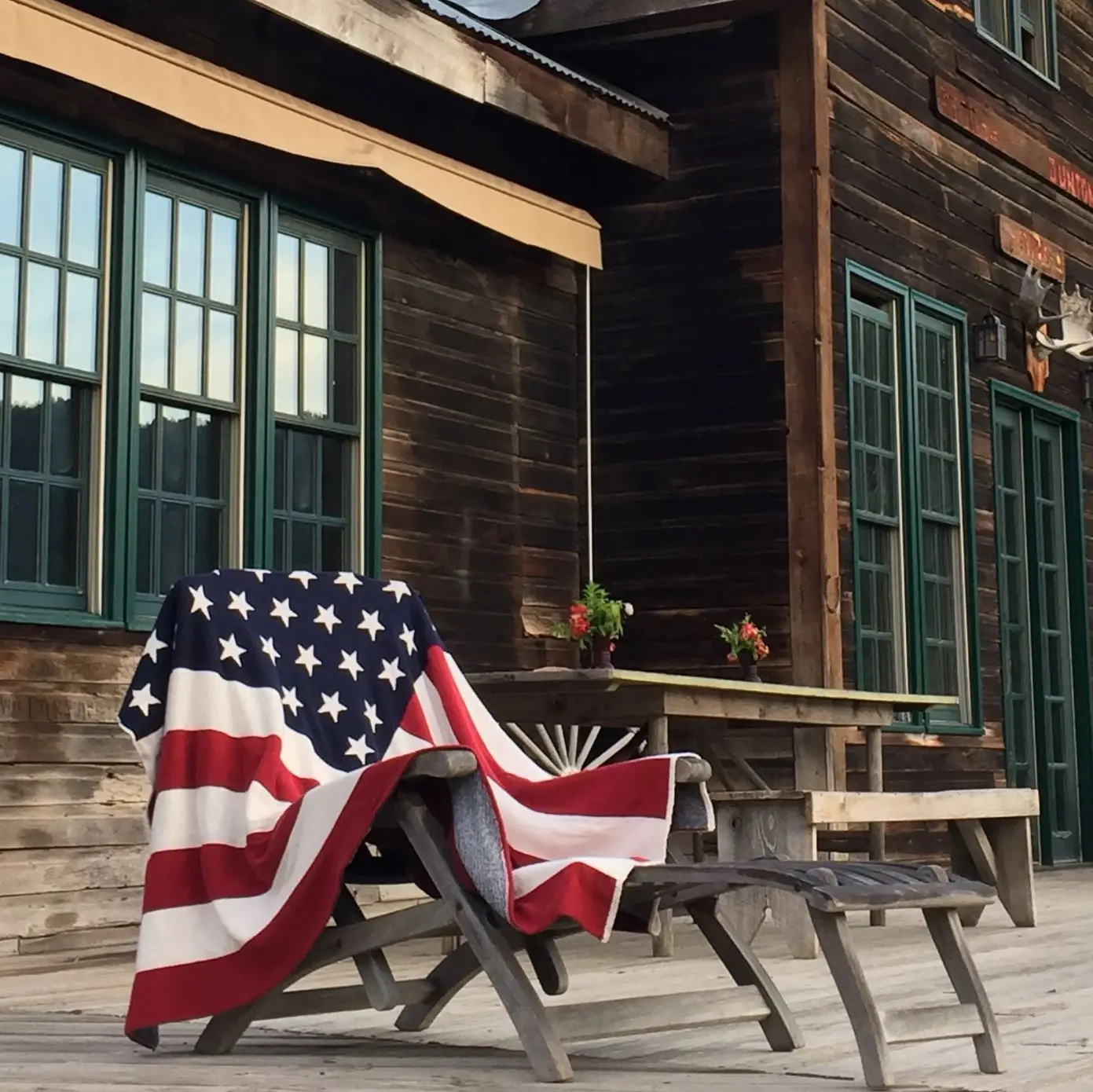 American Flag Throw Blanket