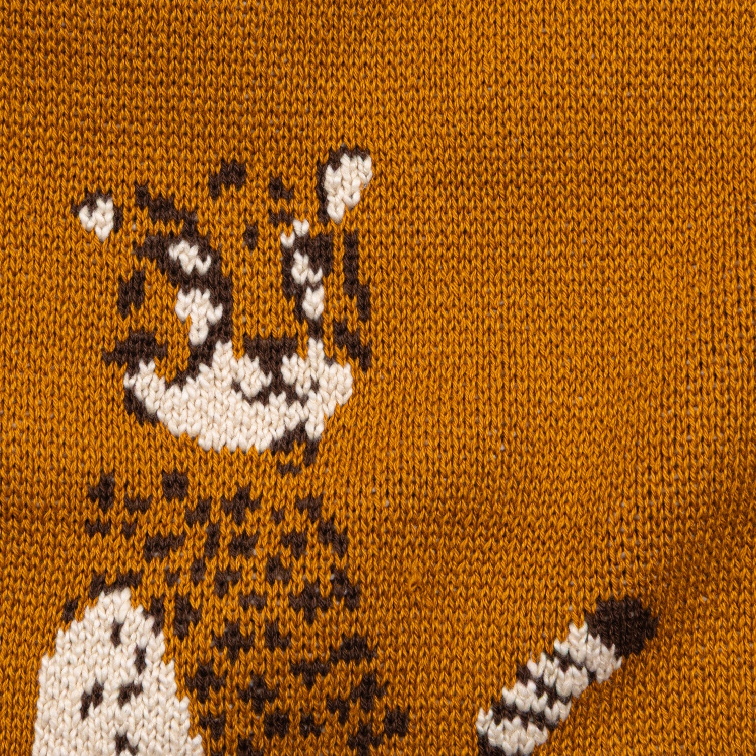 Cotton Knit Baby Blanket with Cheetahs