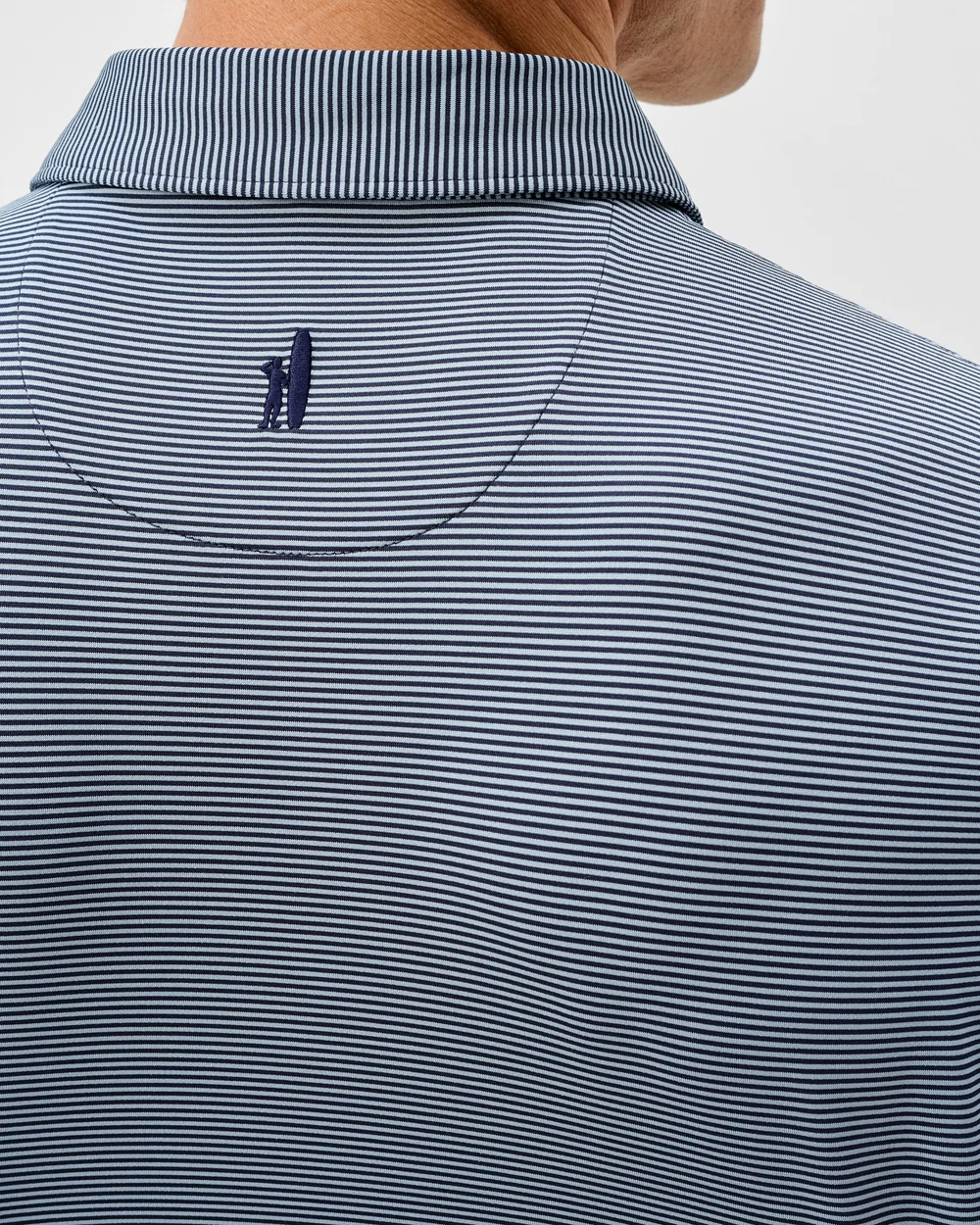 Lyndon Stripe Performance Jersey Polo