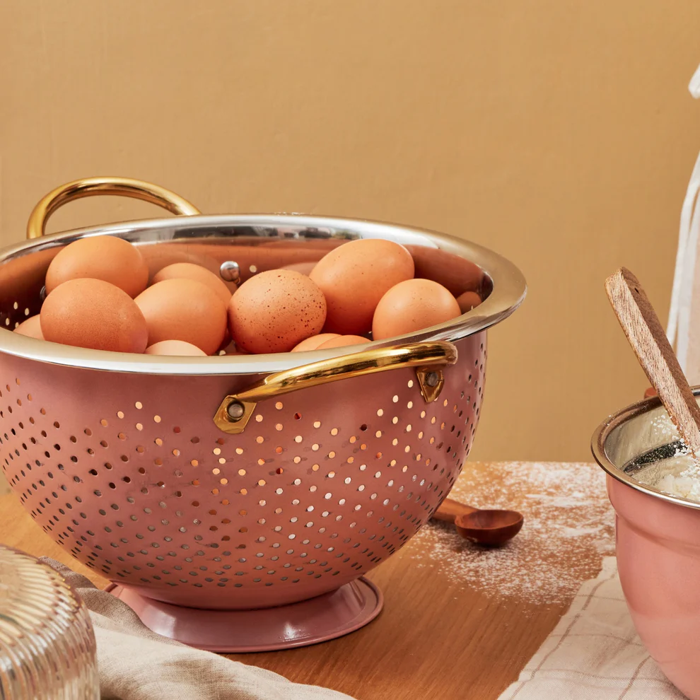Colum Steel Colander Nude