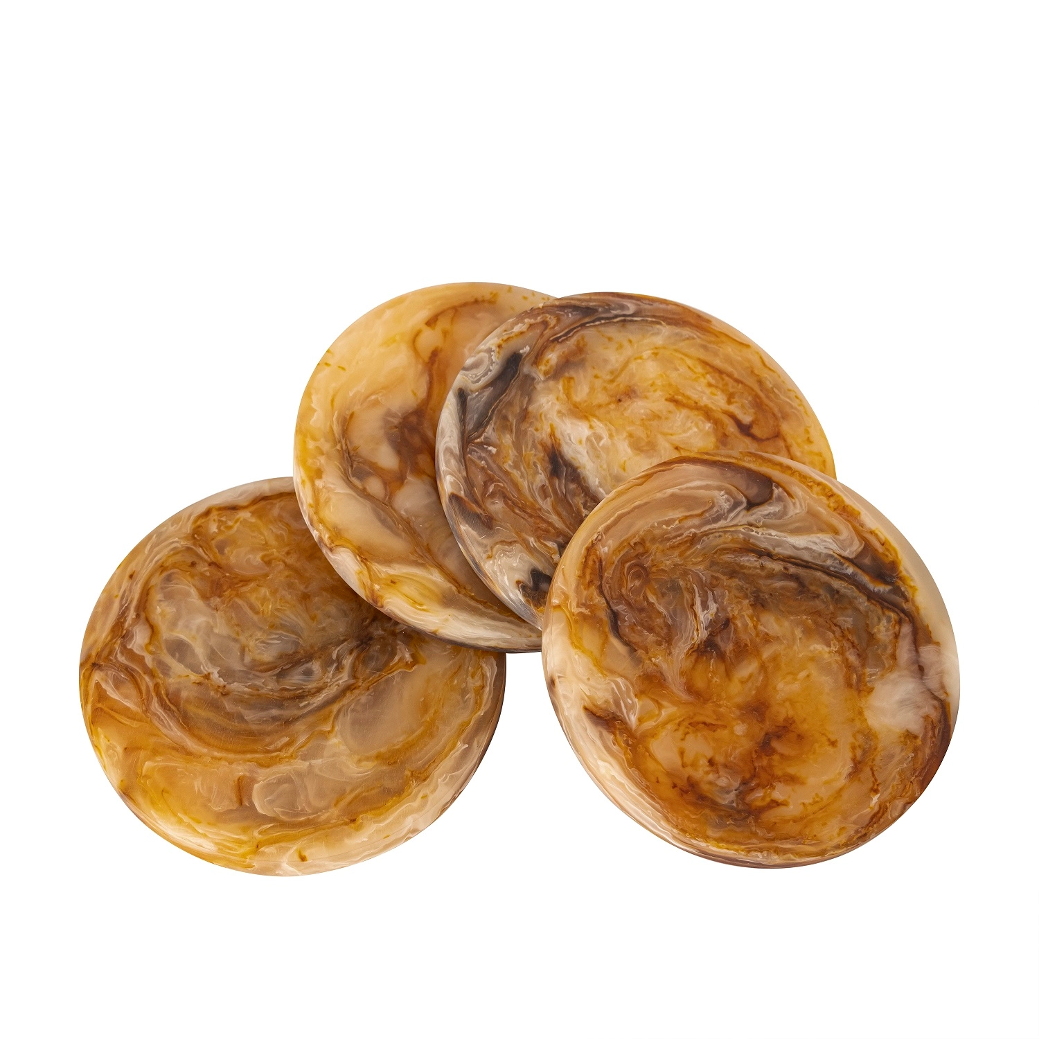Tortoiseshell Round Coasters