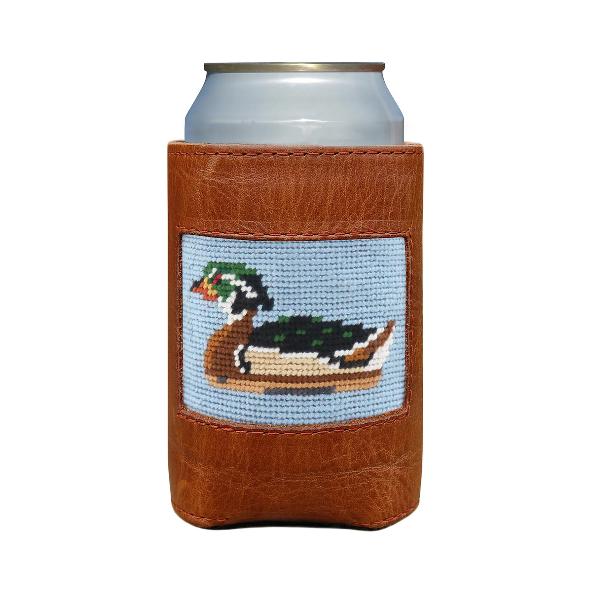 WOOD DUCK DECOY CAN COOLER