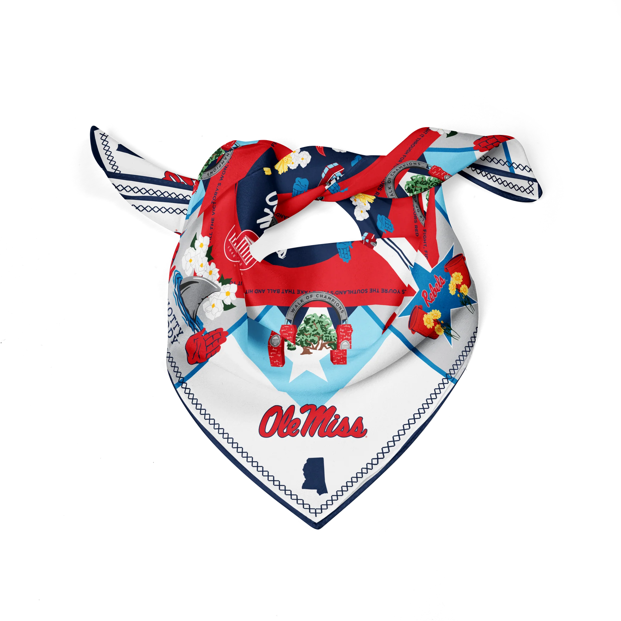 Ole Miss Silk Saturday Scarf