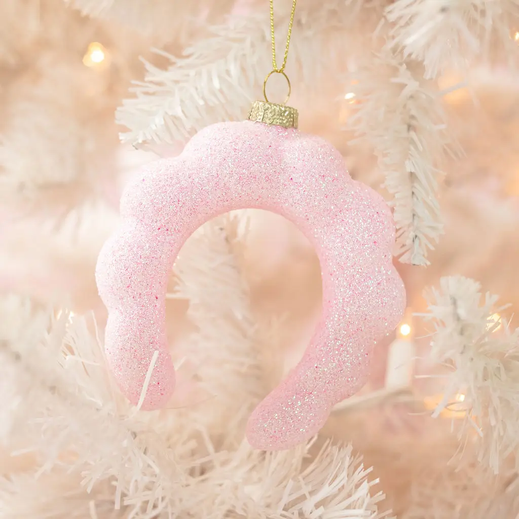 Pink Glitter Spa Headband Ornament
