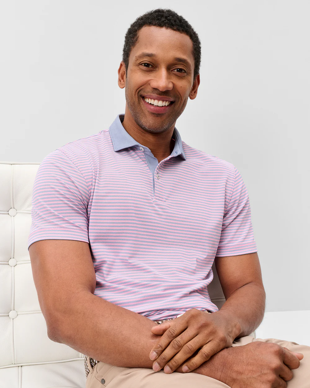 CRUZ SOLID COLLAR Performance Mesh Polo