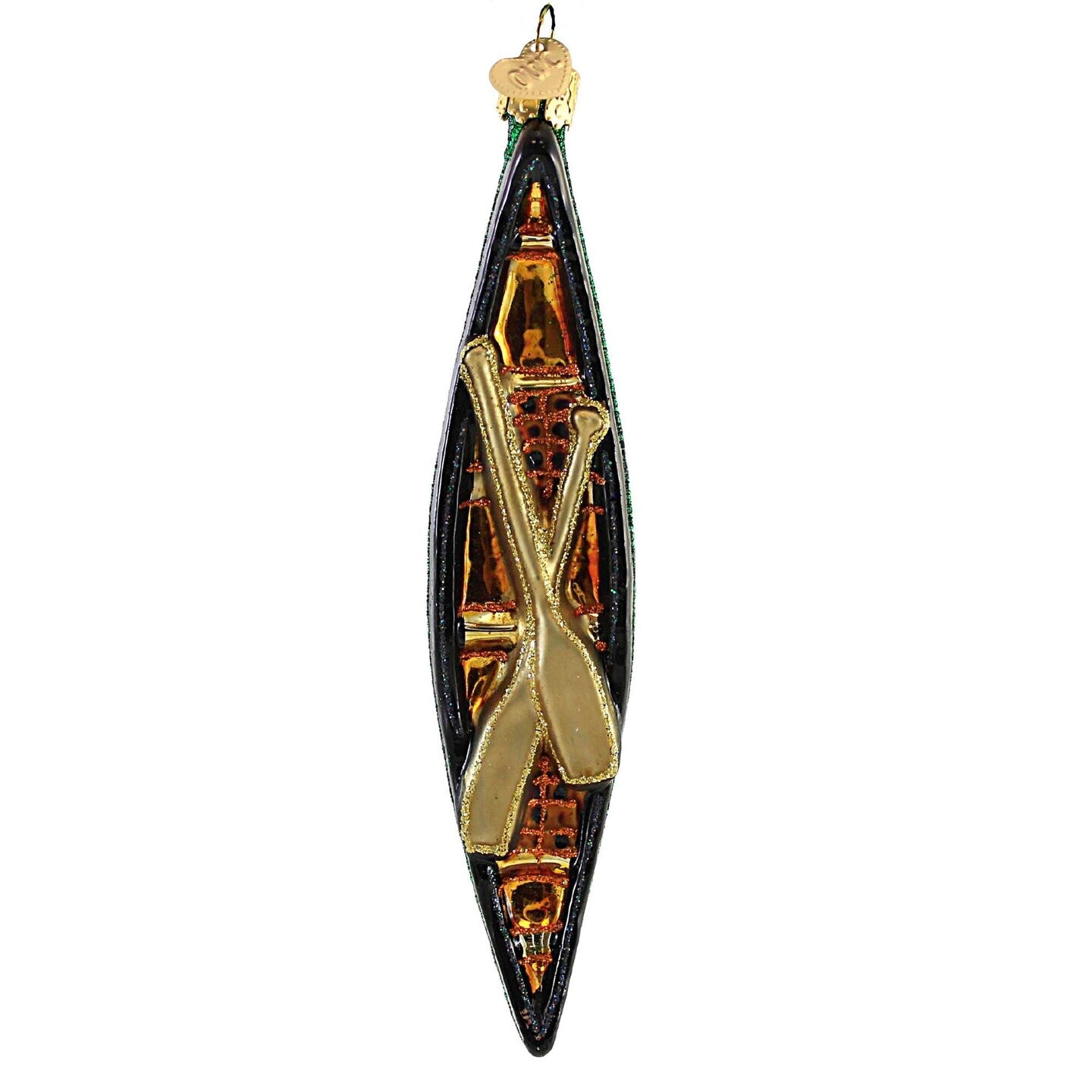 Green Canoe Ornament