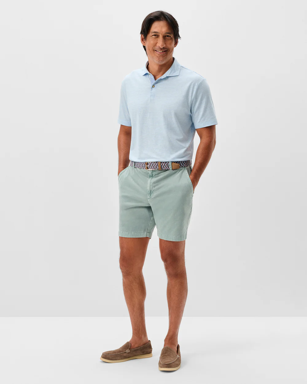 Barchers Garment Dyed Corduroy Shorts - Blue Surf
