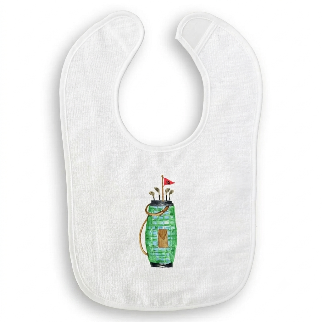 GOLF BAG BABY BIB