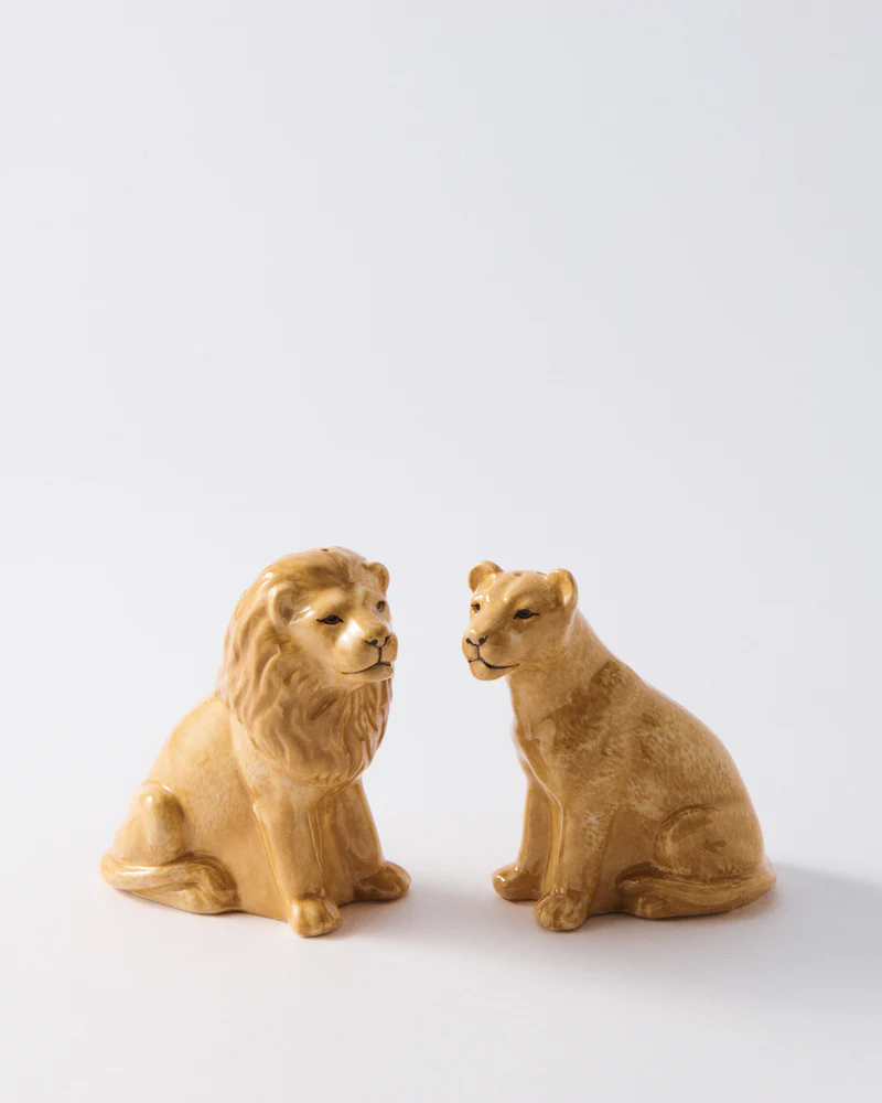 Lion Salt & Pepper Shakers