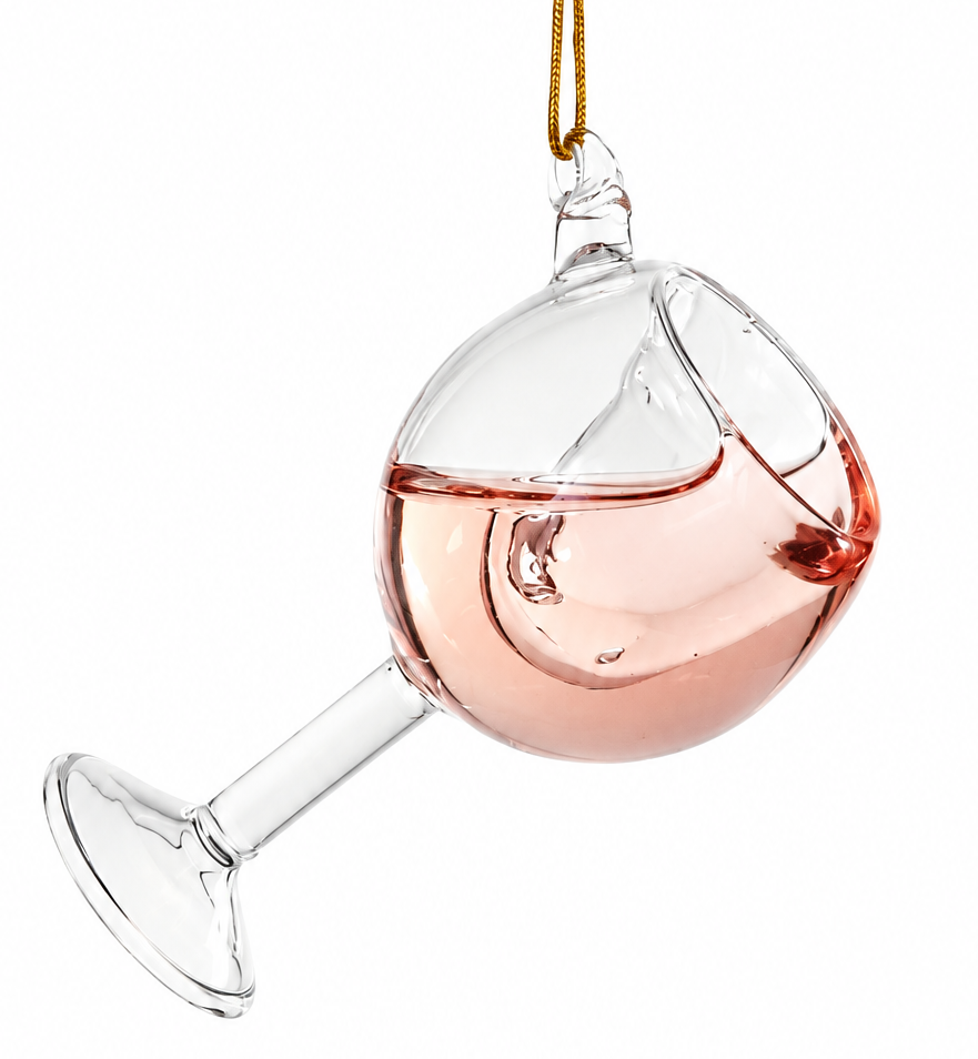 Glass of Rose Ornament