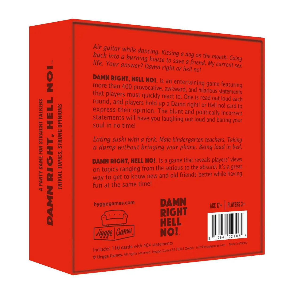 Damn Right, Hell No!