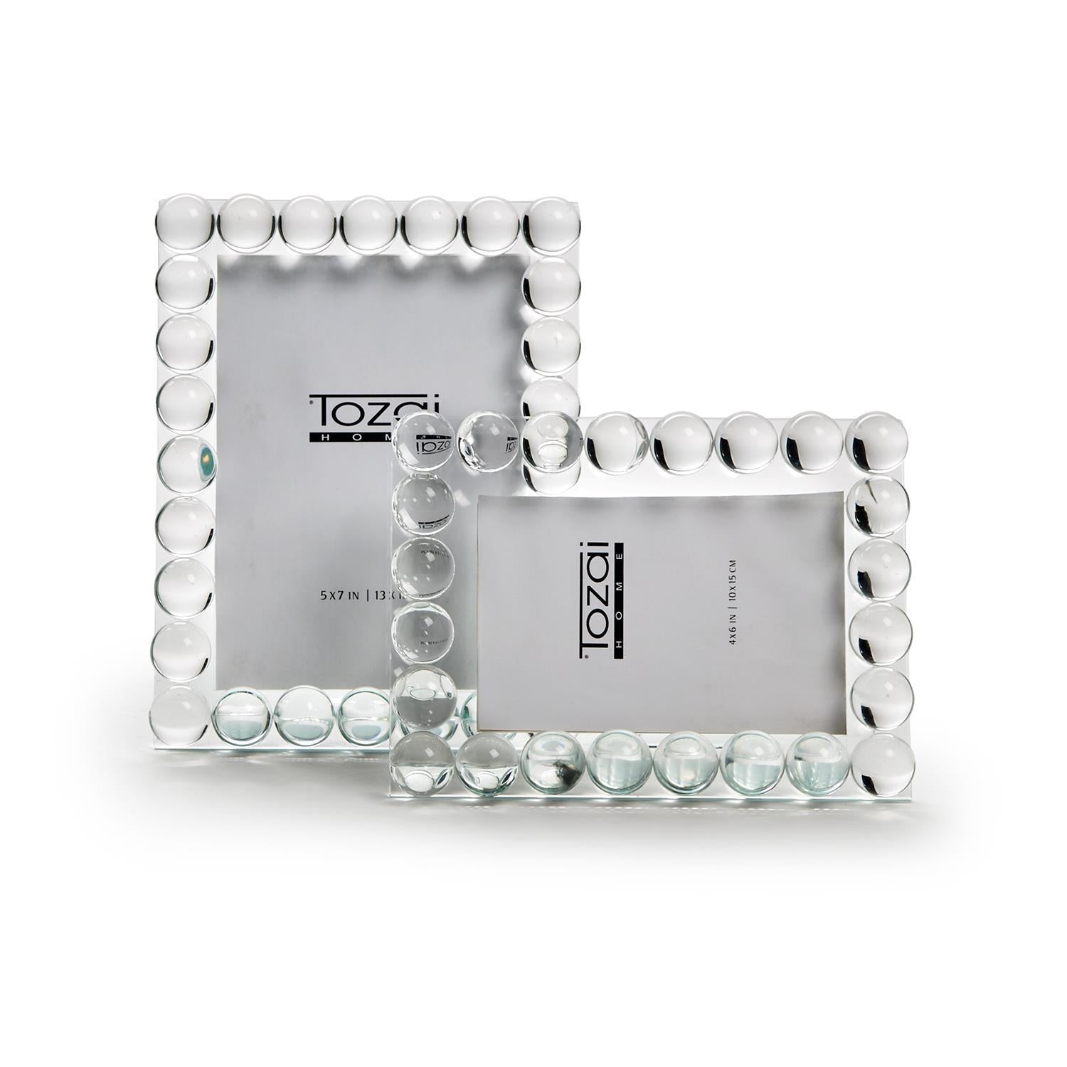 Bubbles Crystal Glass Frame - 4 x 6