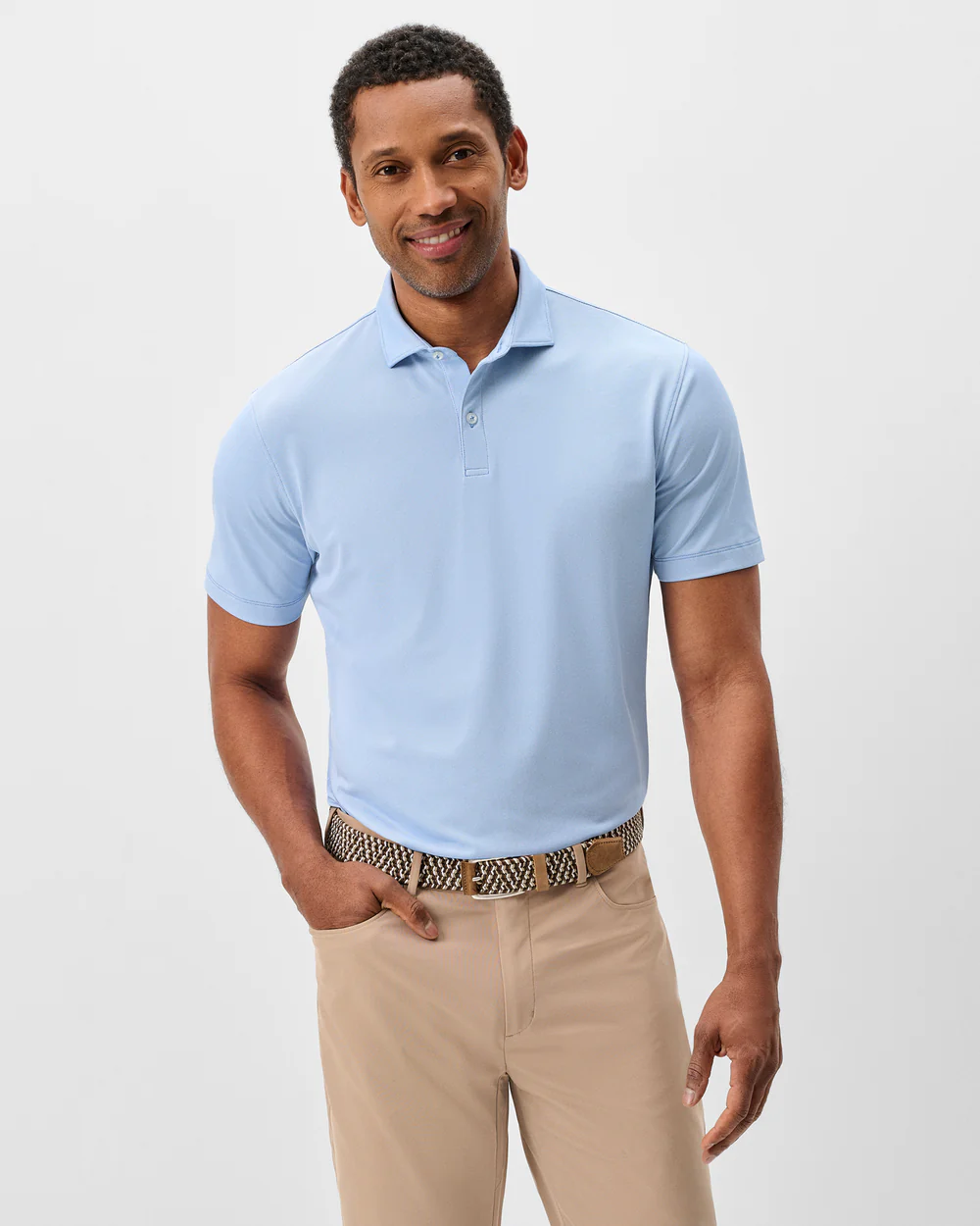 Solid Performance Mesh Polo