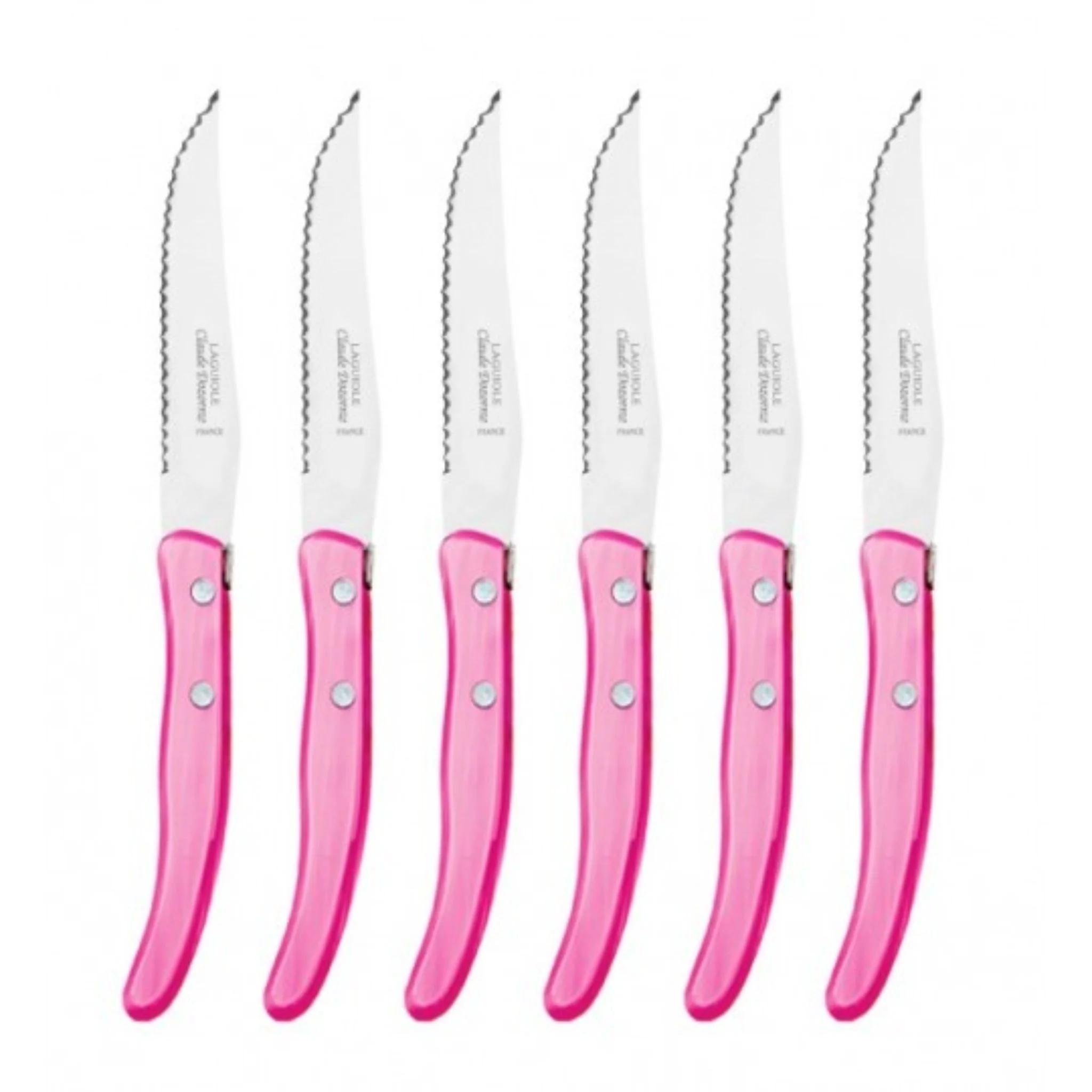 Box of 6 Pink Steak Knives
