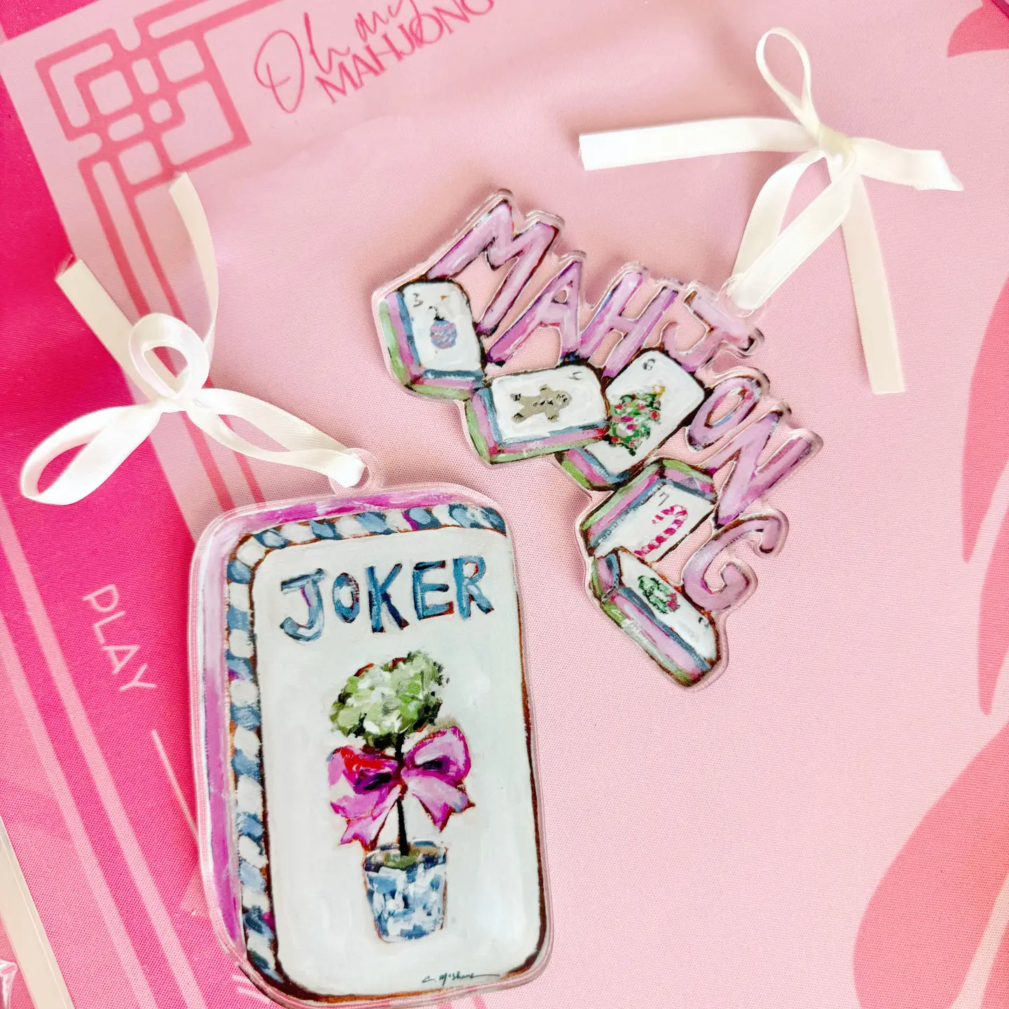 Mahjong Christmas Ornament