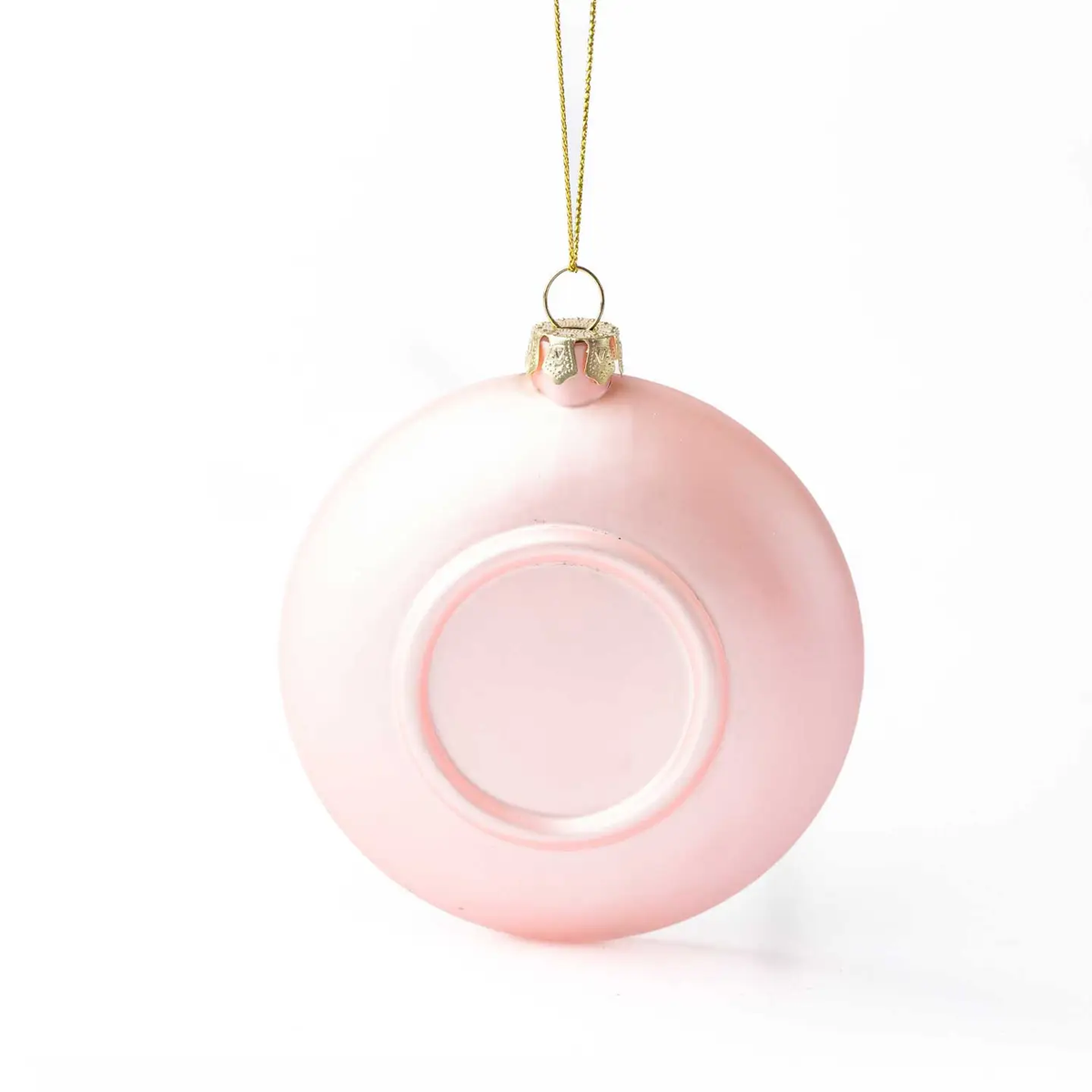 Pink Oyster Glass Ornament