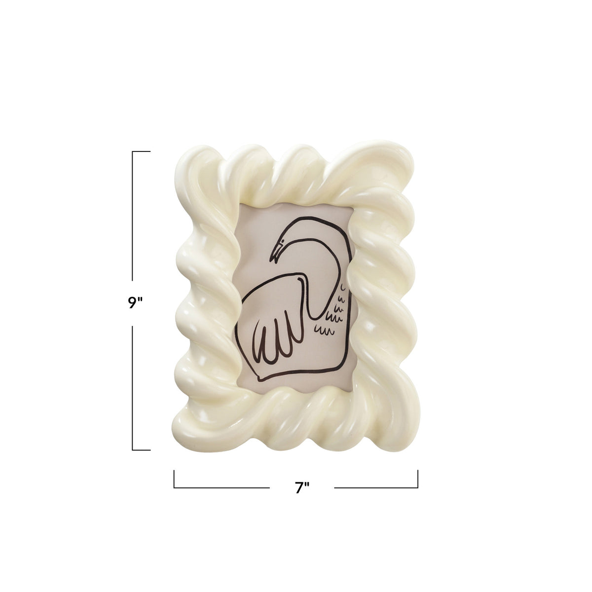 Resin Twisted Photo Frame - 4 x 6