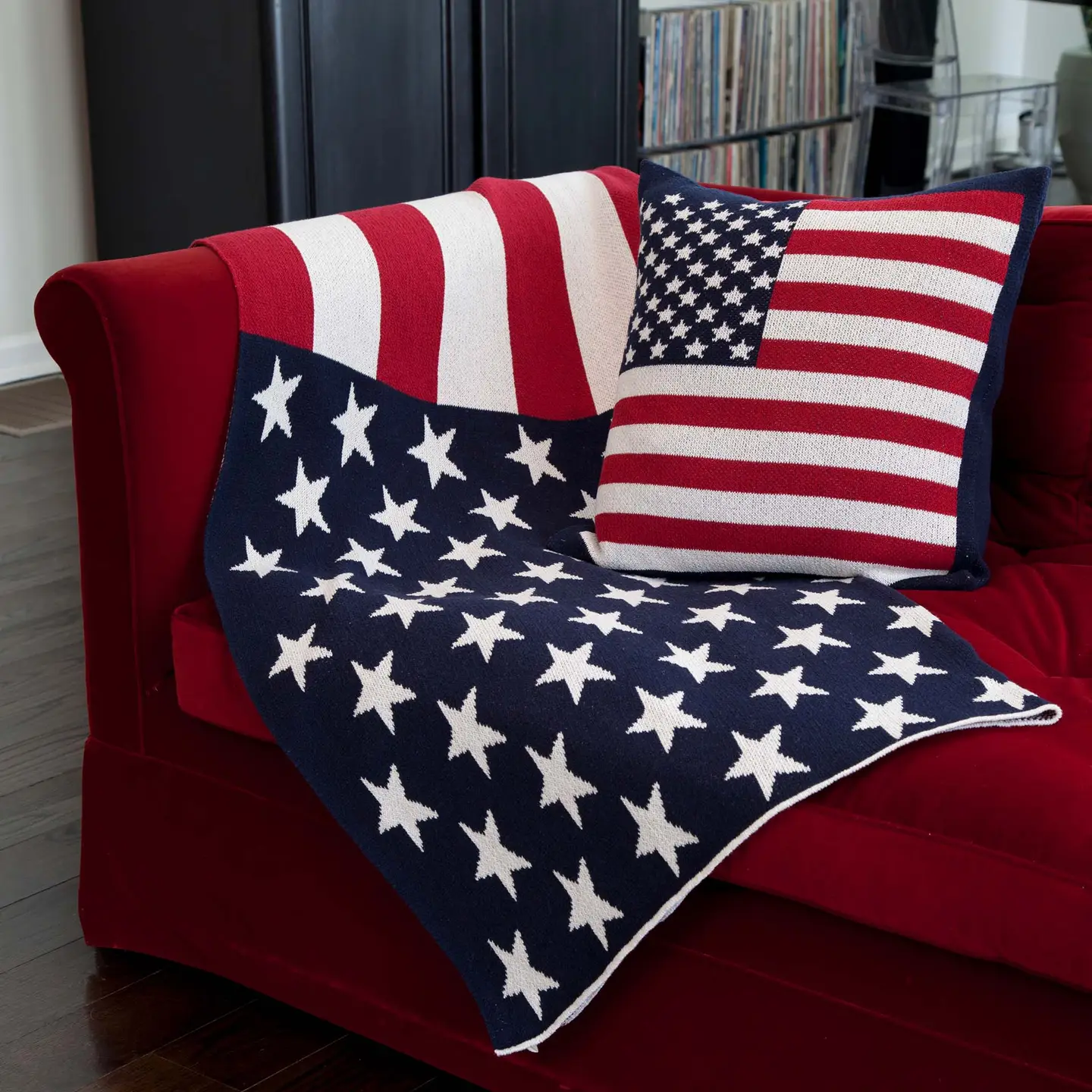 American Flag Throw Blanket