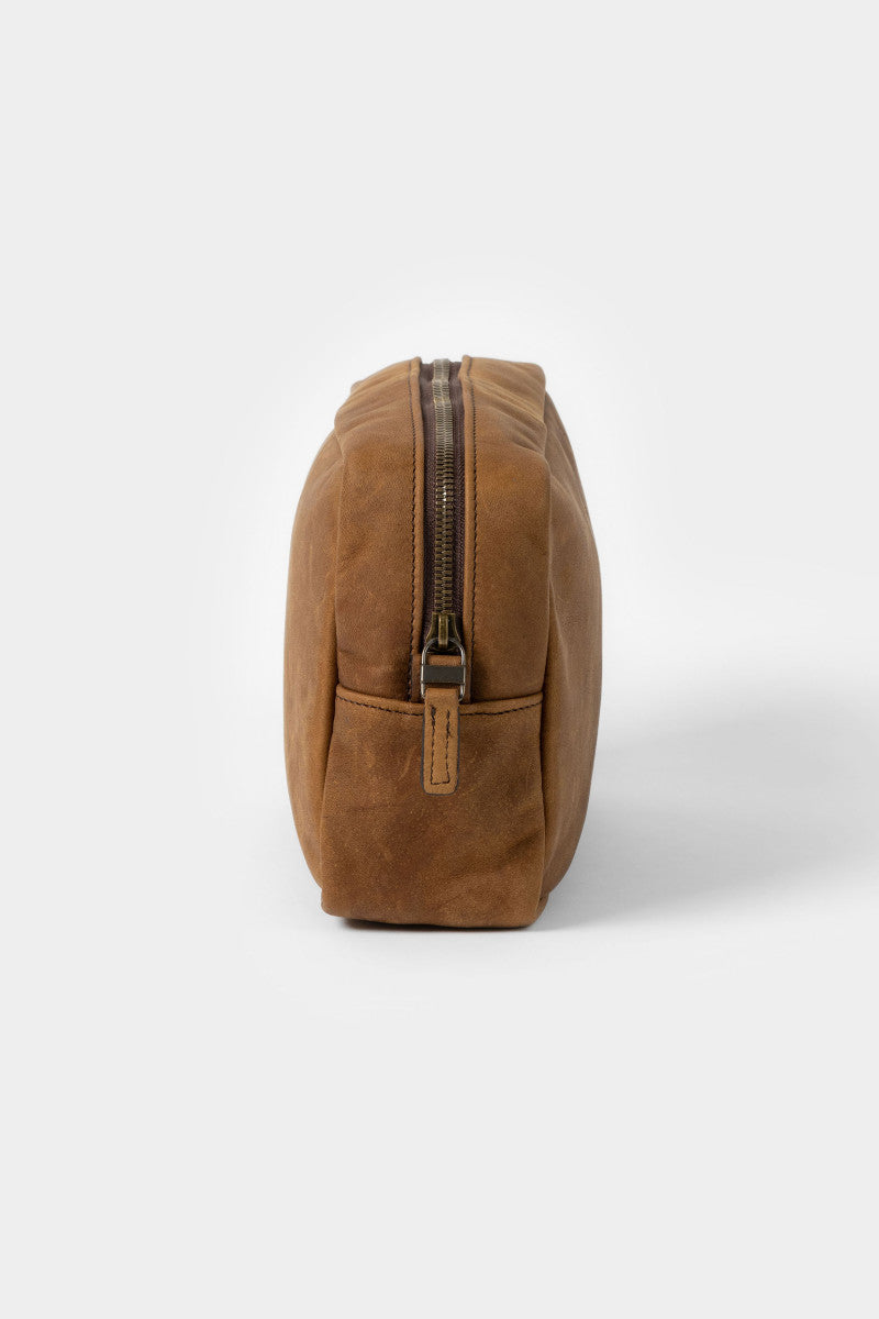 Reclaimed Wash Bag - Heirloom Oak