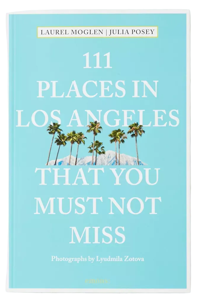 Book titled '111 Places in Los Angeles That You Must Not Miss' on a light gray background