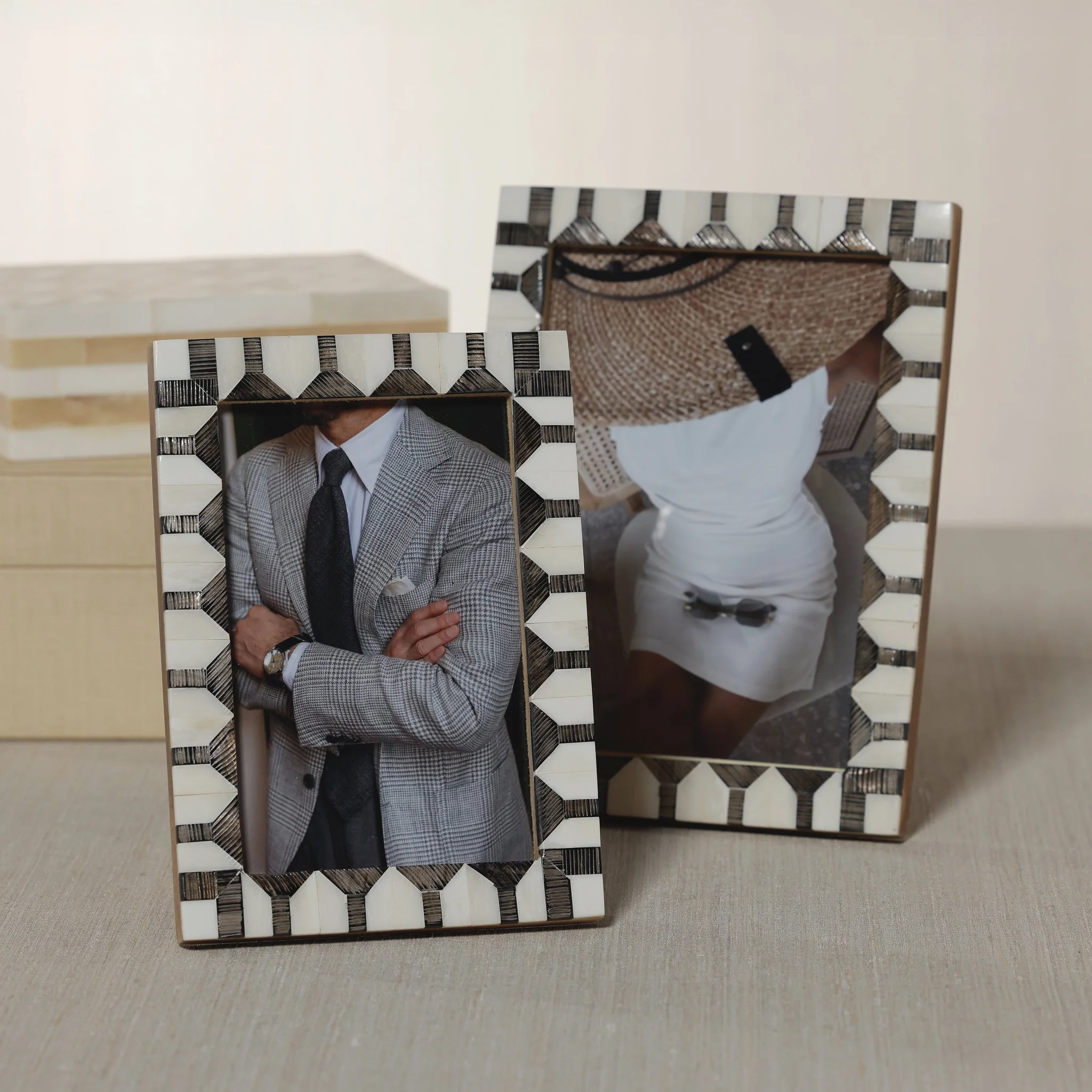 LAGOS BONE & HORN FRAME - 4 x 6