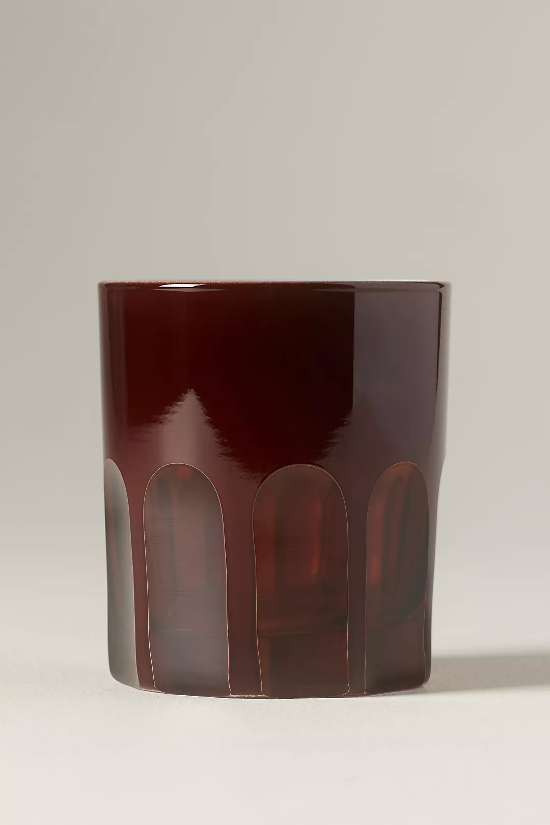 Rialto Glass Old Fashioned Oxblood - Set of 2