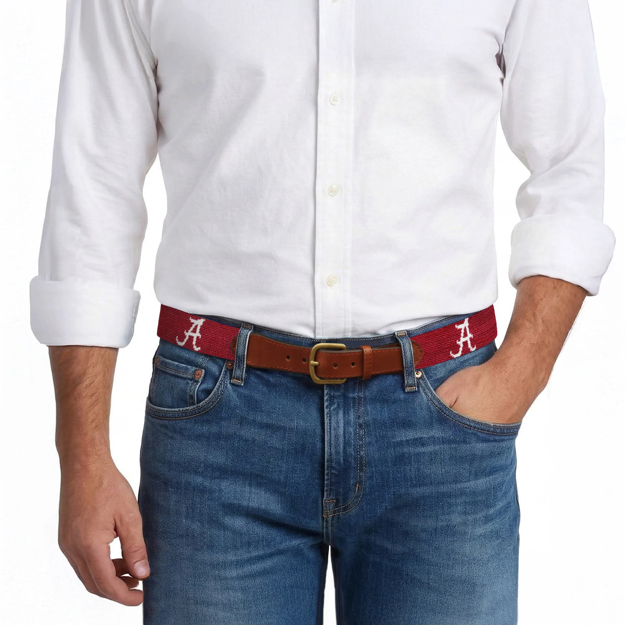 Alabama Needlepoint Belt