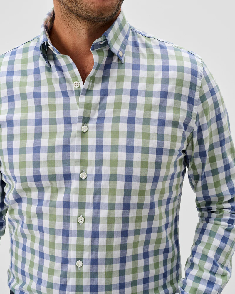 Candlar Check Cotton Button Down Shirt