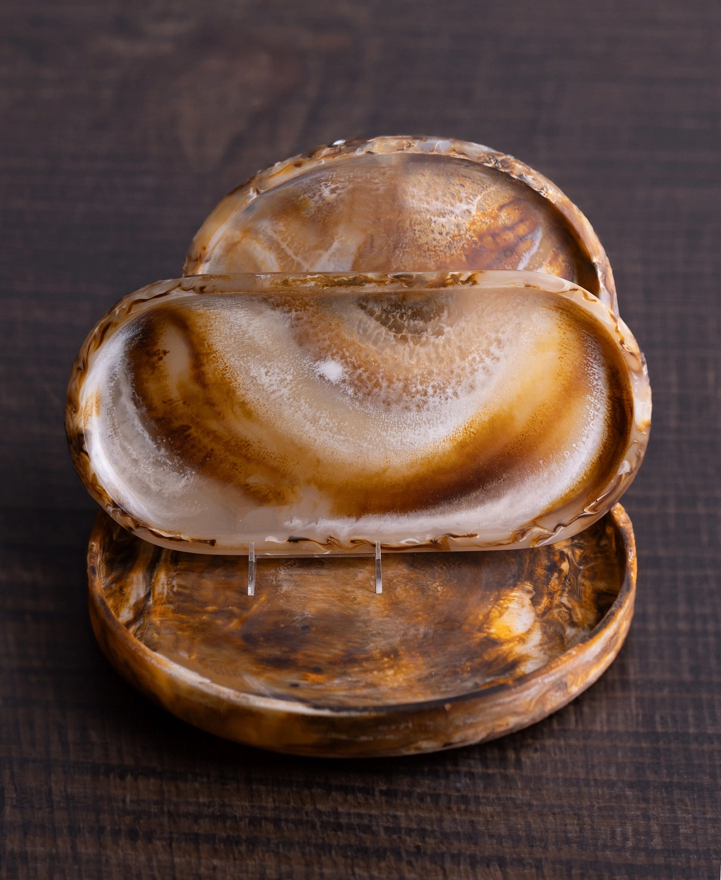 Tortoiseshell Large Round Tray