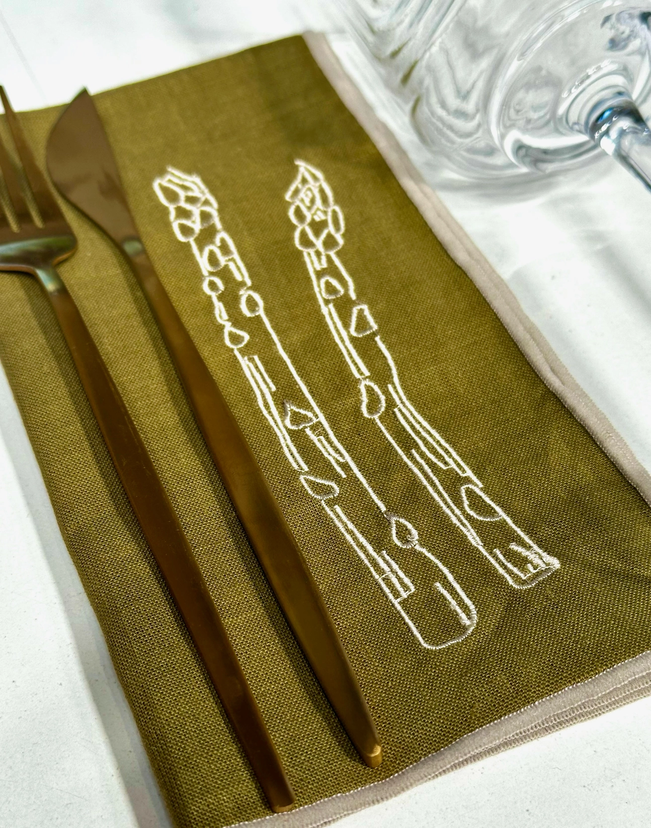 Asparagus Napkins - Set of 2