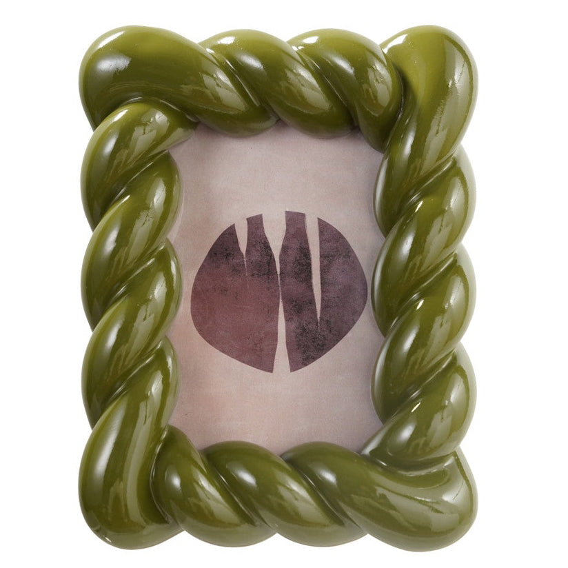 Resin Twisted Photo Frame (Holds 4" x 6" Photo) (Hangs or Sits)