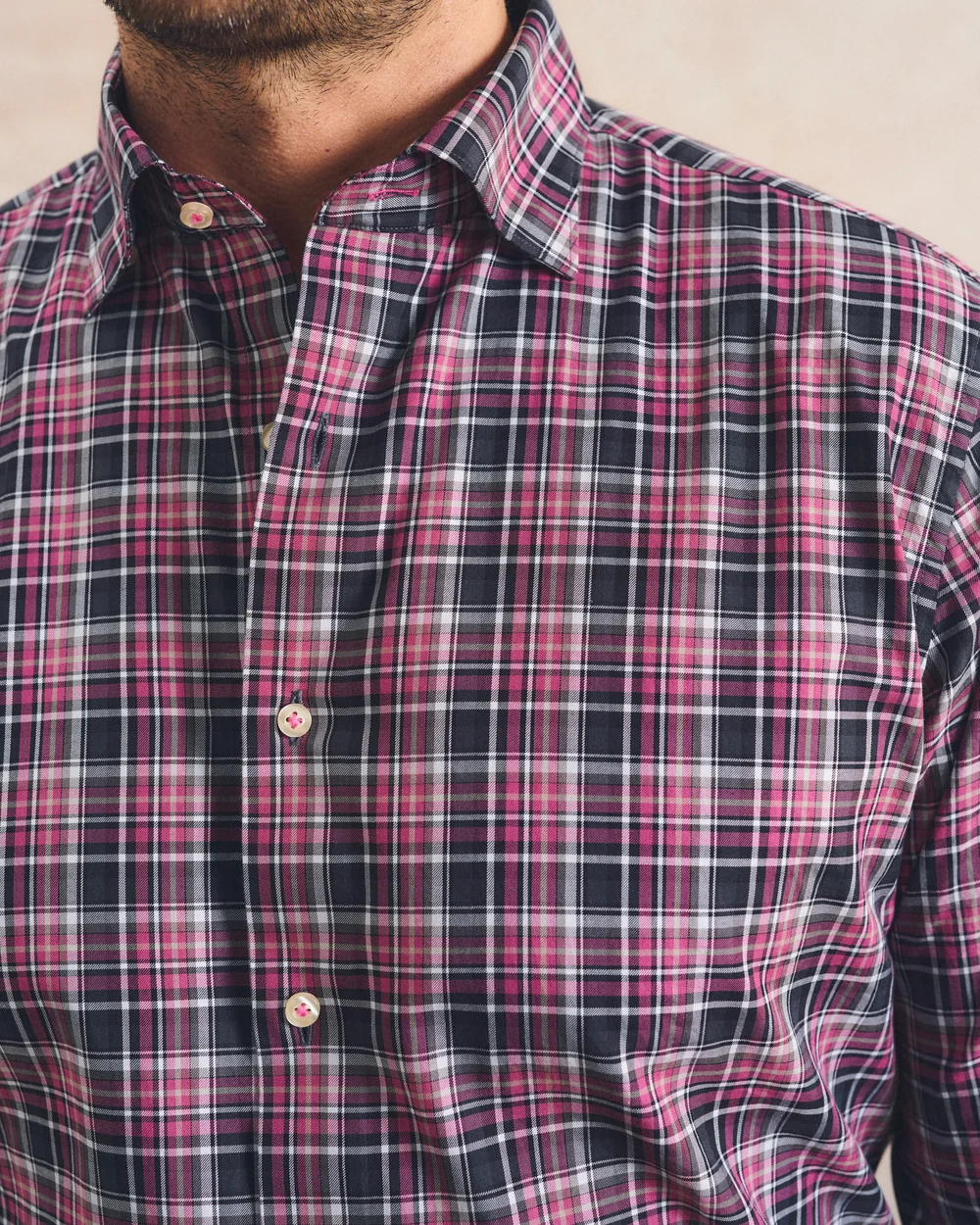 MERCED MULTI CHECK Top Shelf Cotton Button Down Shirt