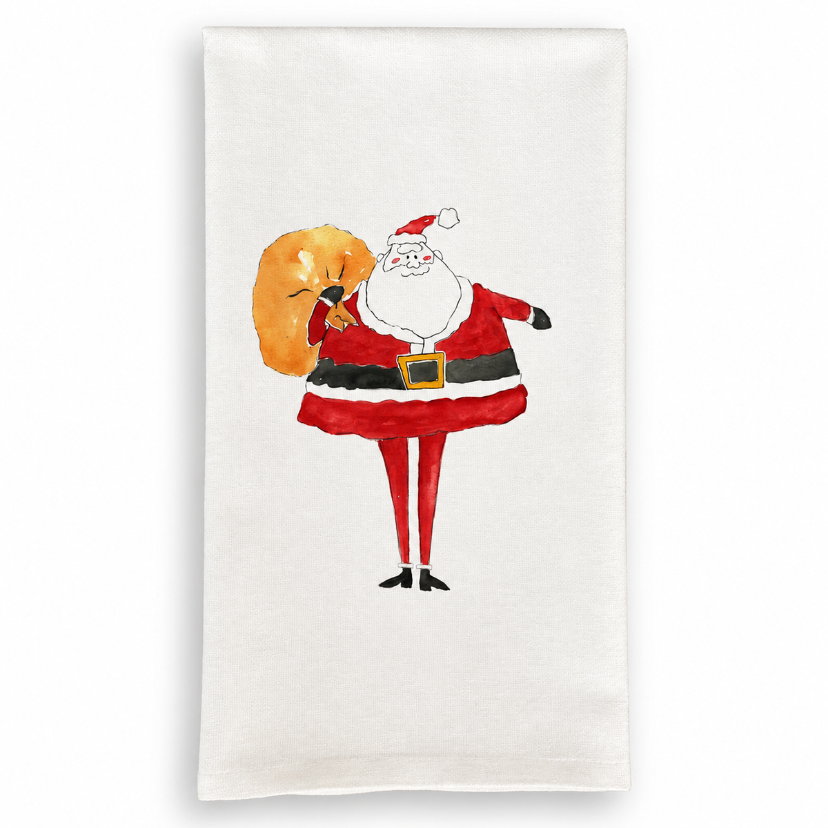 Skinny Santa Dish Towel